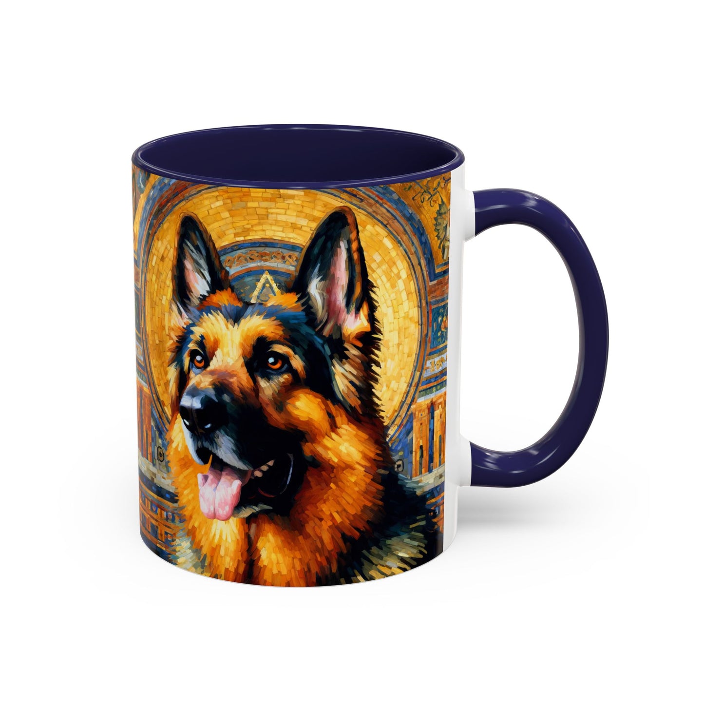 Neo-impressionist German Shepherd Coffee Mug