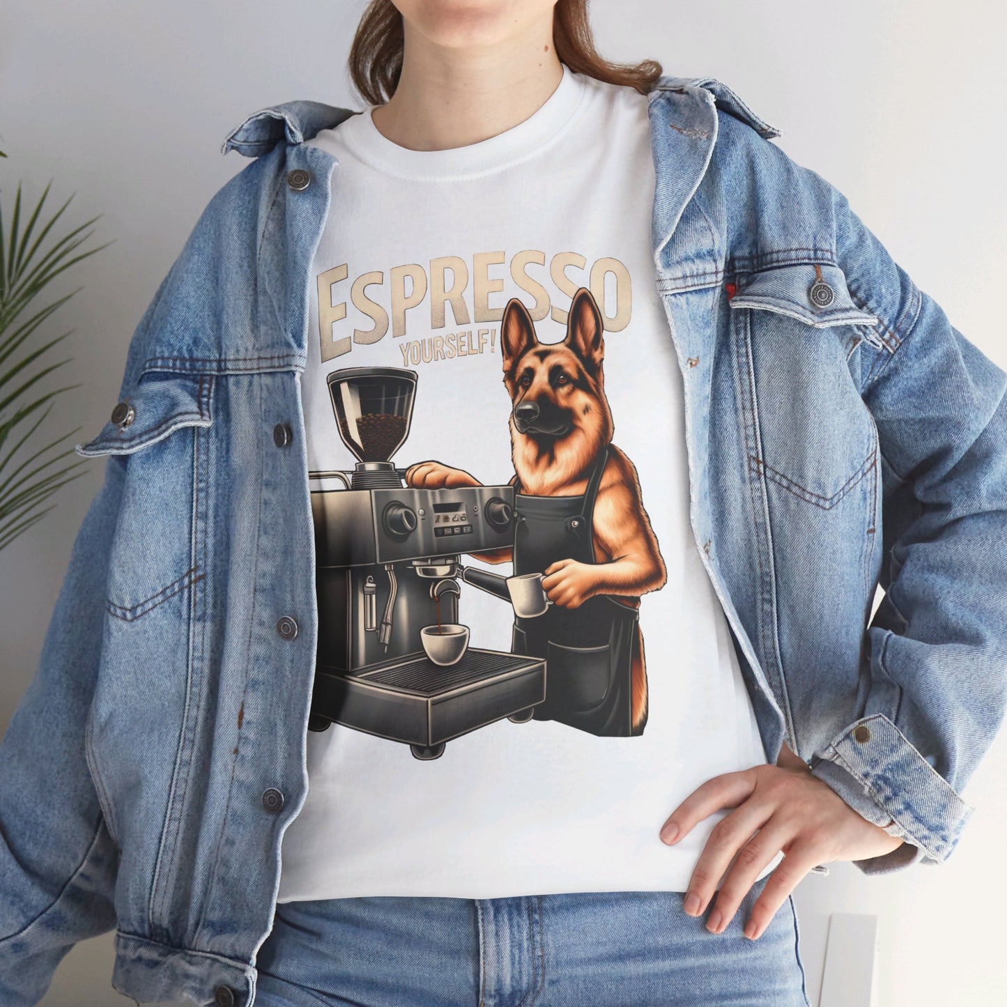 Espresso Yourself T-Shirt (13 colors) (German Shepherd)