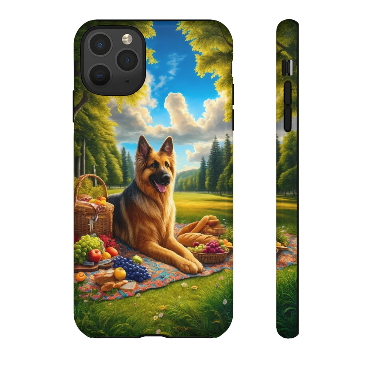 German Shepherd Giving a Speech Phone Case