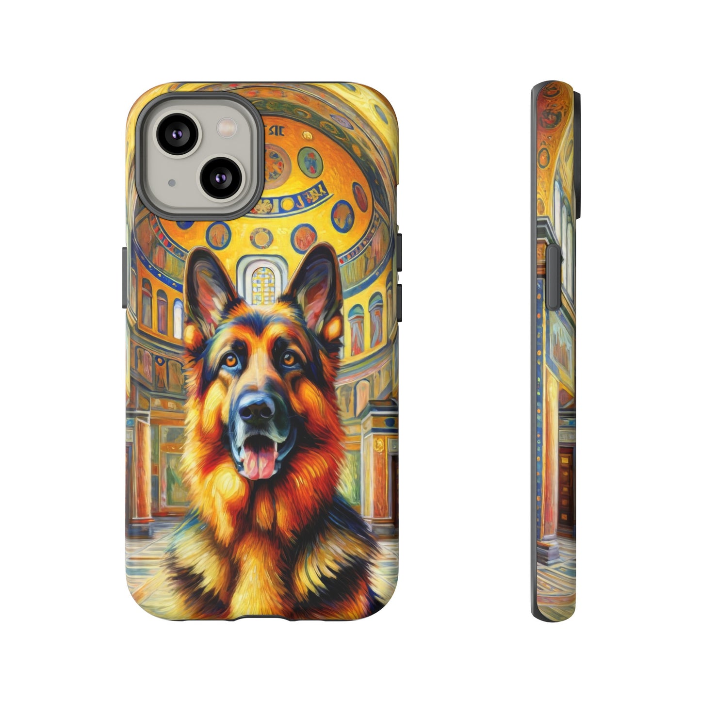 Neo-impressionist German Shepherd Phone Case