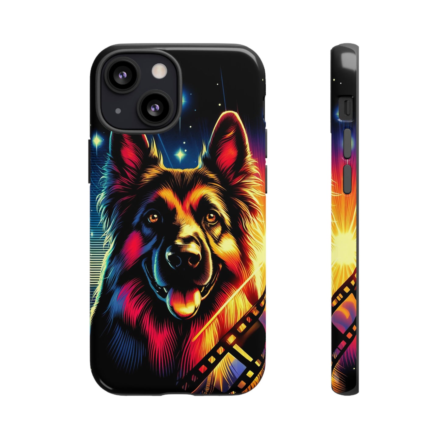 Comic book style German Shepherd Phone Case