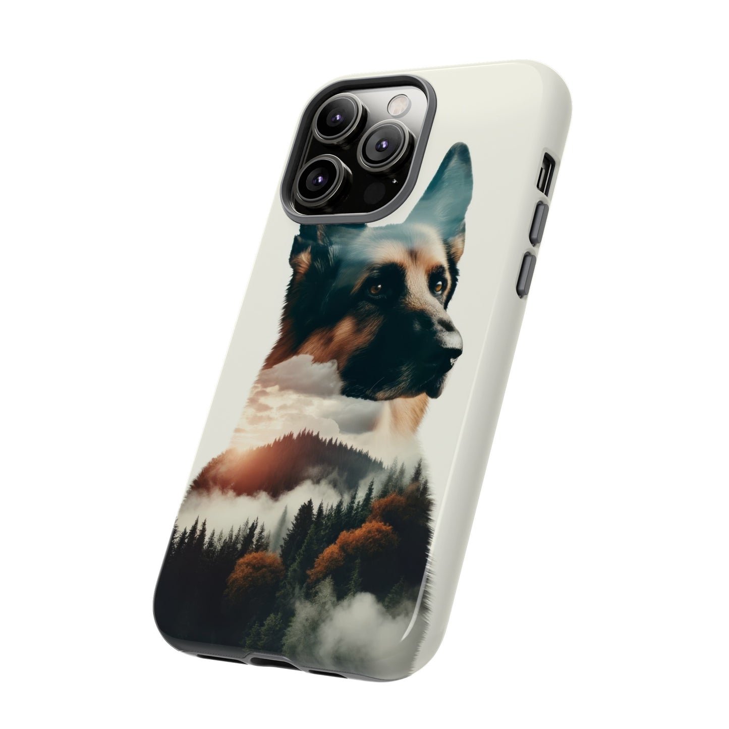 Romanticism and double exposure German Shepherd Phone Case