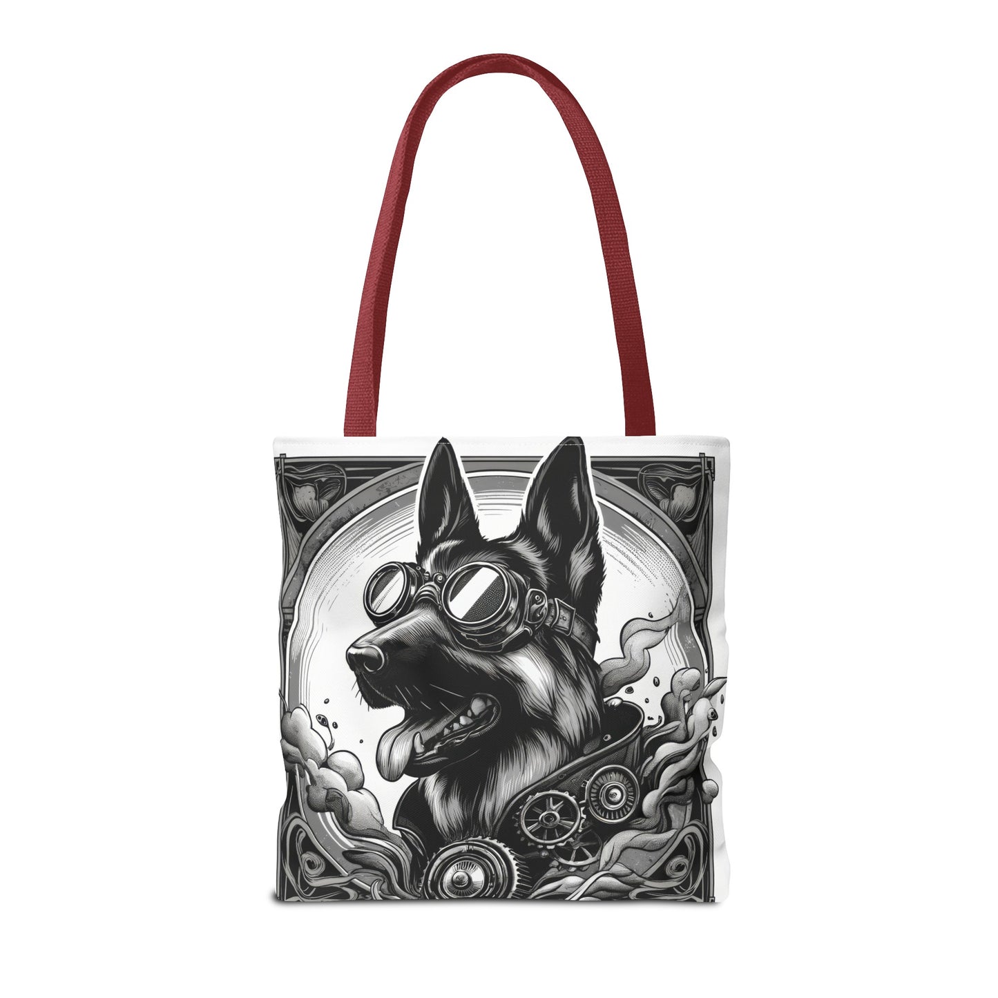 Steampunk German Shepherd Tote Bag