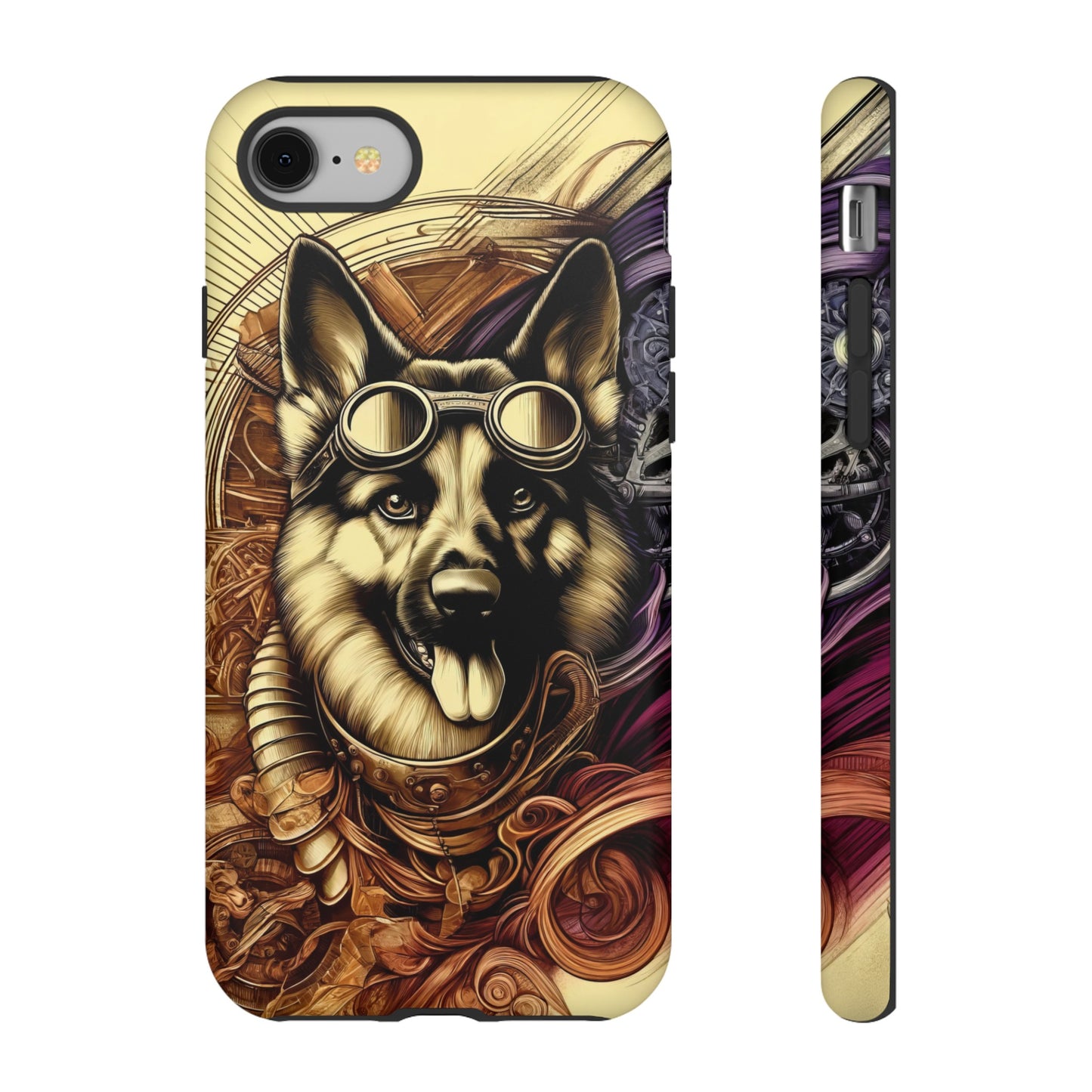 Steampunk German Shepherd Phone Case