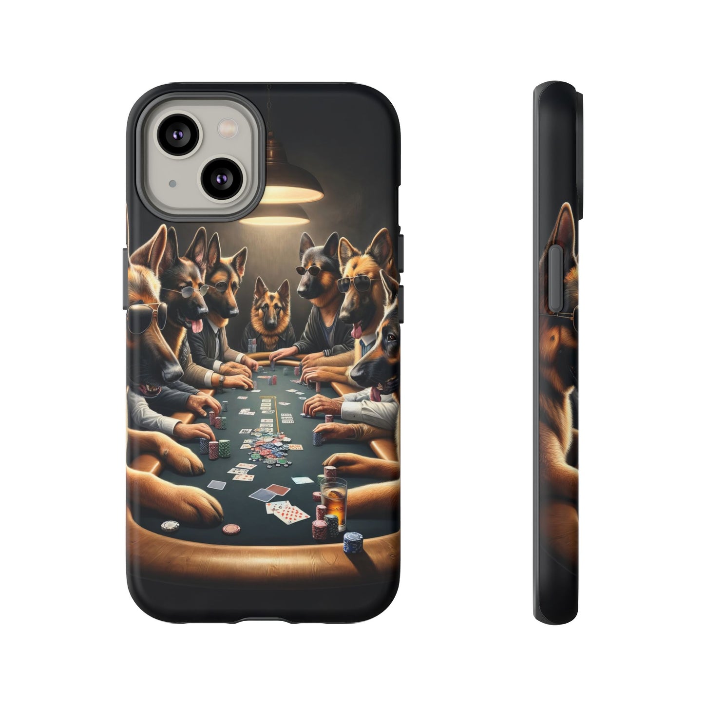 German Shepherds Playing Poker Tough Phone Case