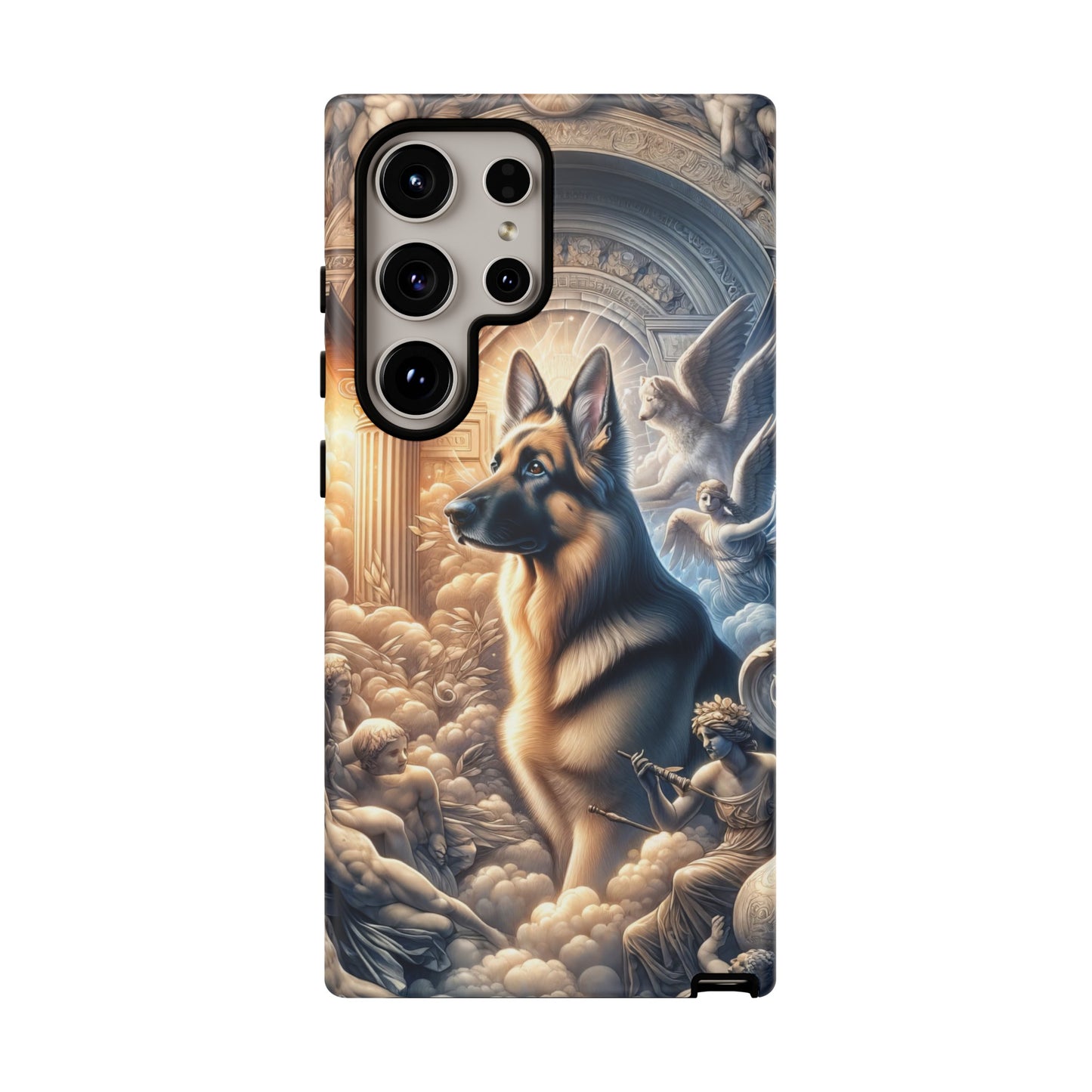 Neo-classicism and dreamy fantasy German Shepherd Phone Case