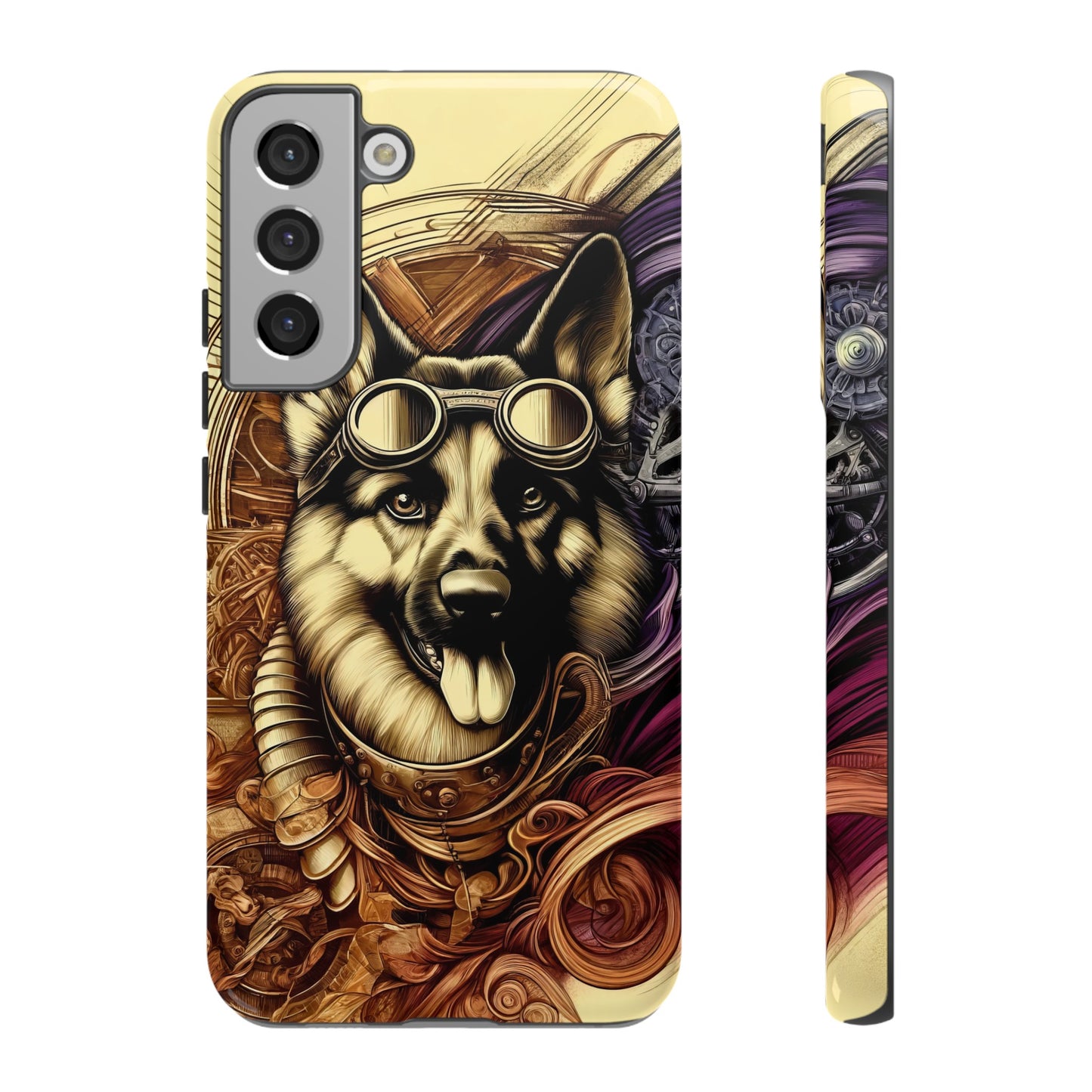 Steampunk German Shepherd Phone Case