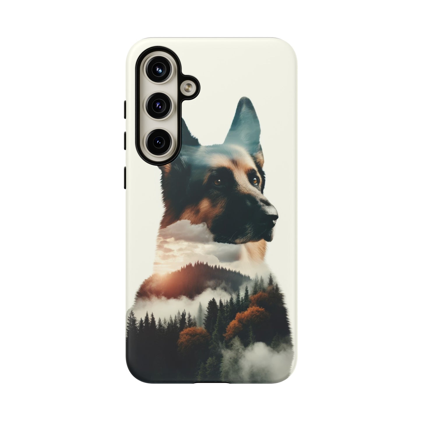 Romanticism and double exposure German Shepherd Phone Case