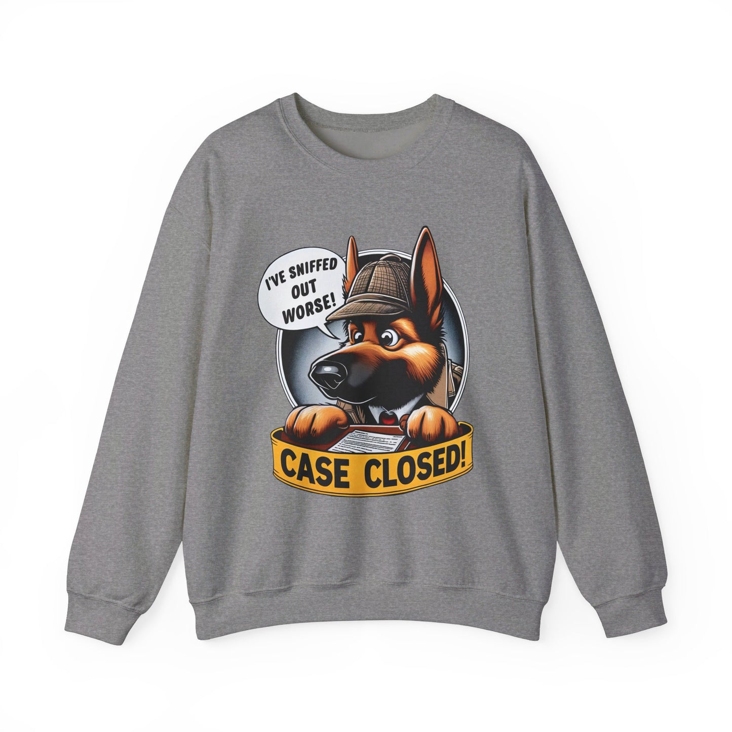 Case Closed Sweatshirt (10 colors) (German Shepherd)