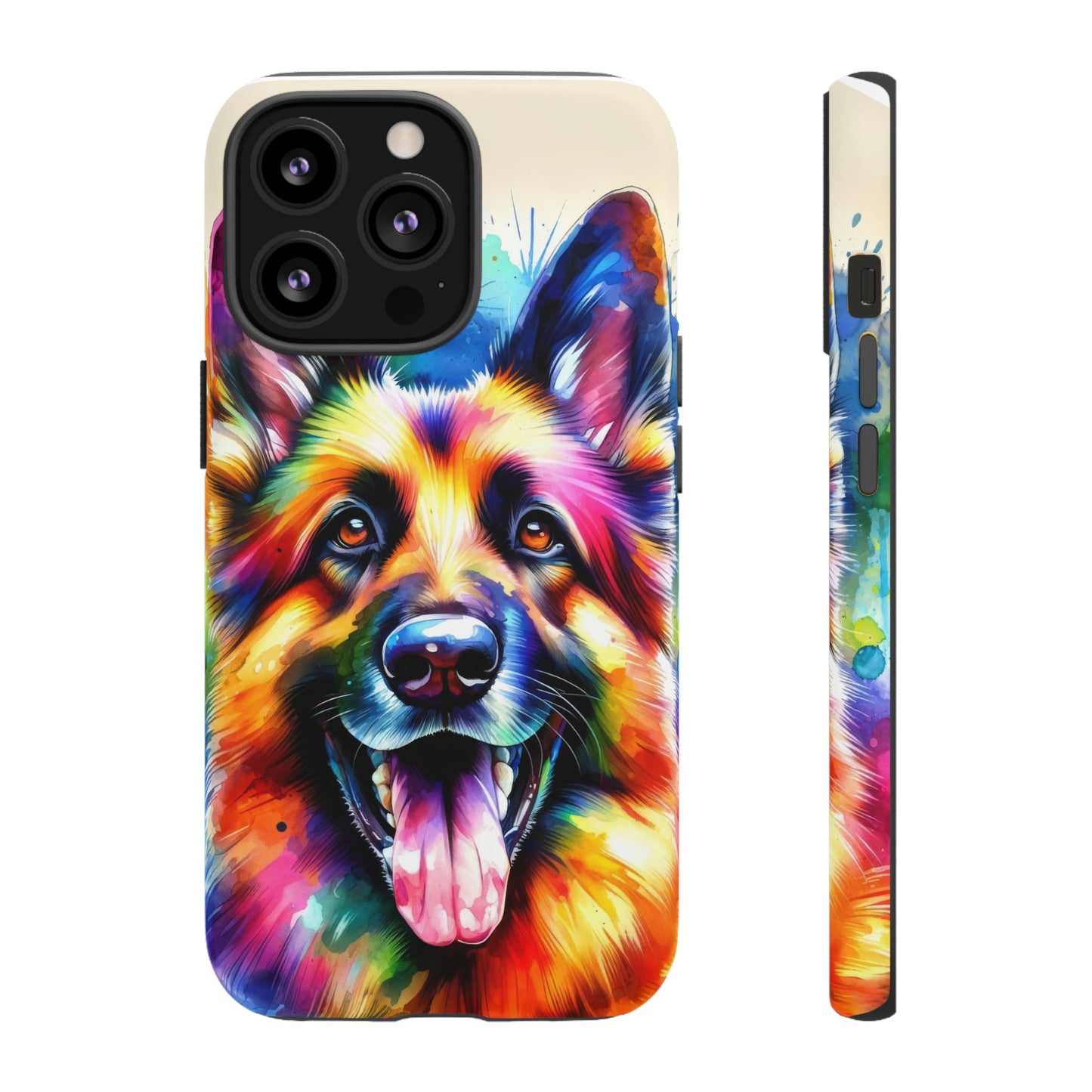 German Shepherd in Watercolor Tough Phone Case