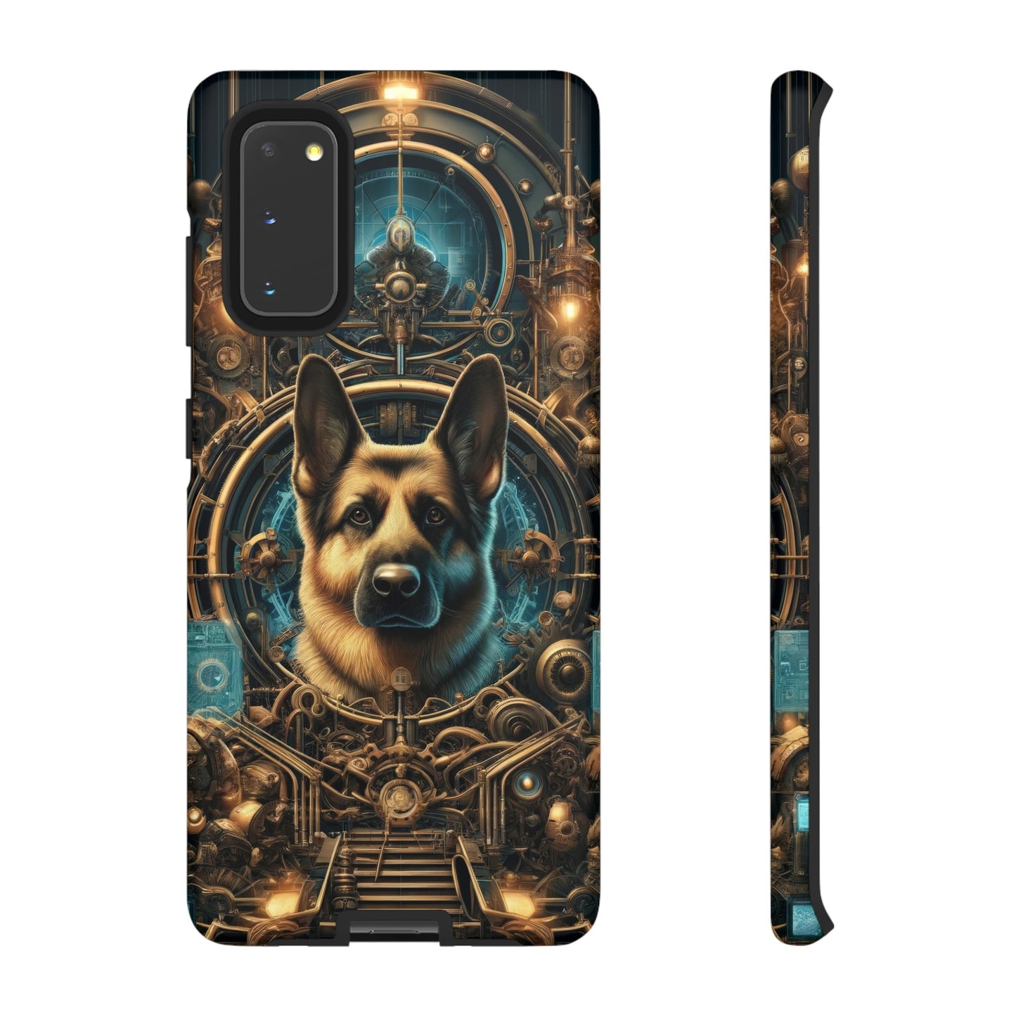 Steampunk Fantasy V2 German Shepherd Phone Case