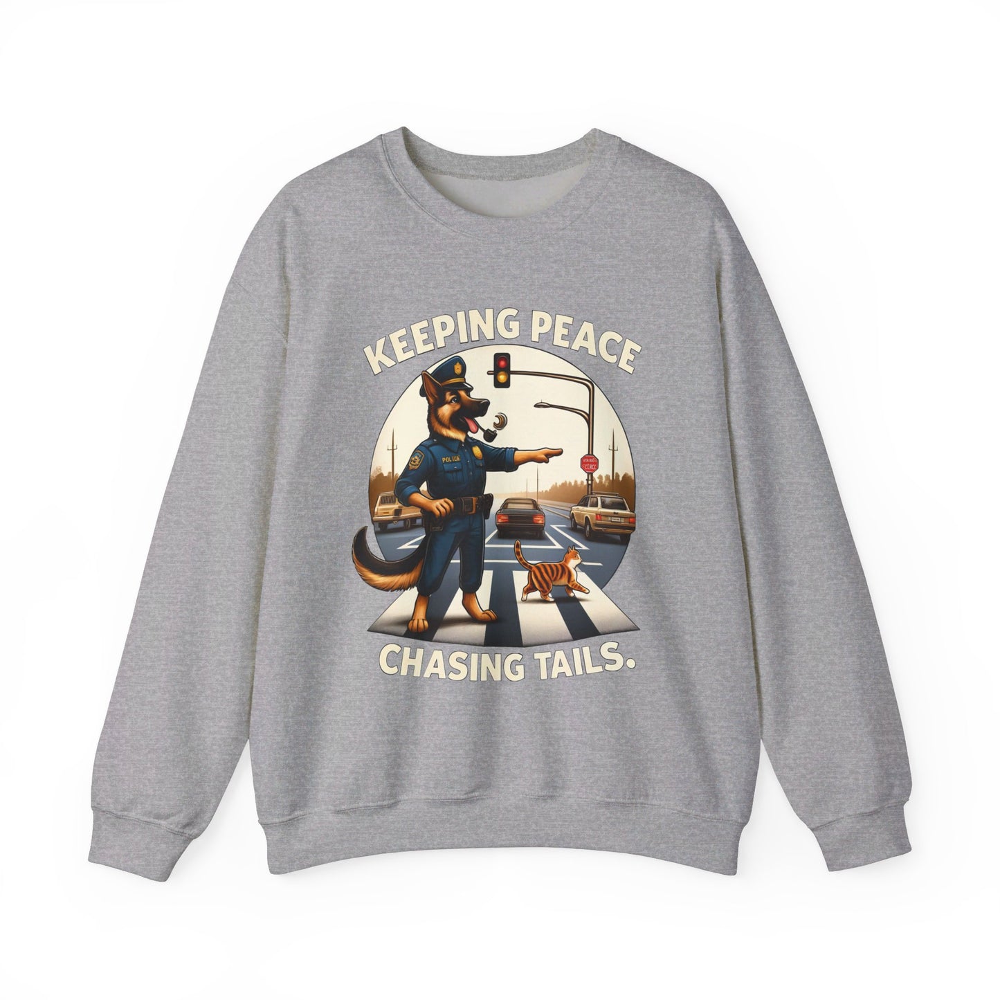 Keeping Peace Sweatshirt (10 colors) (German Shepherd)