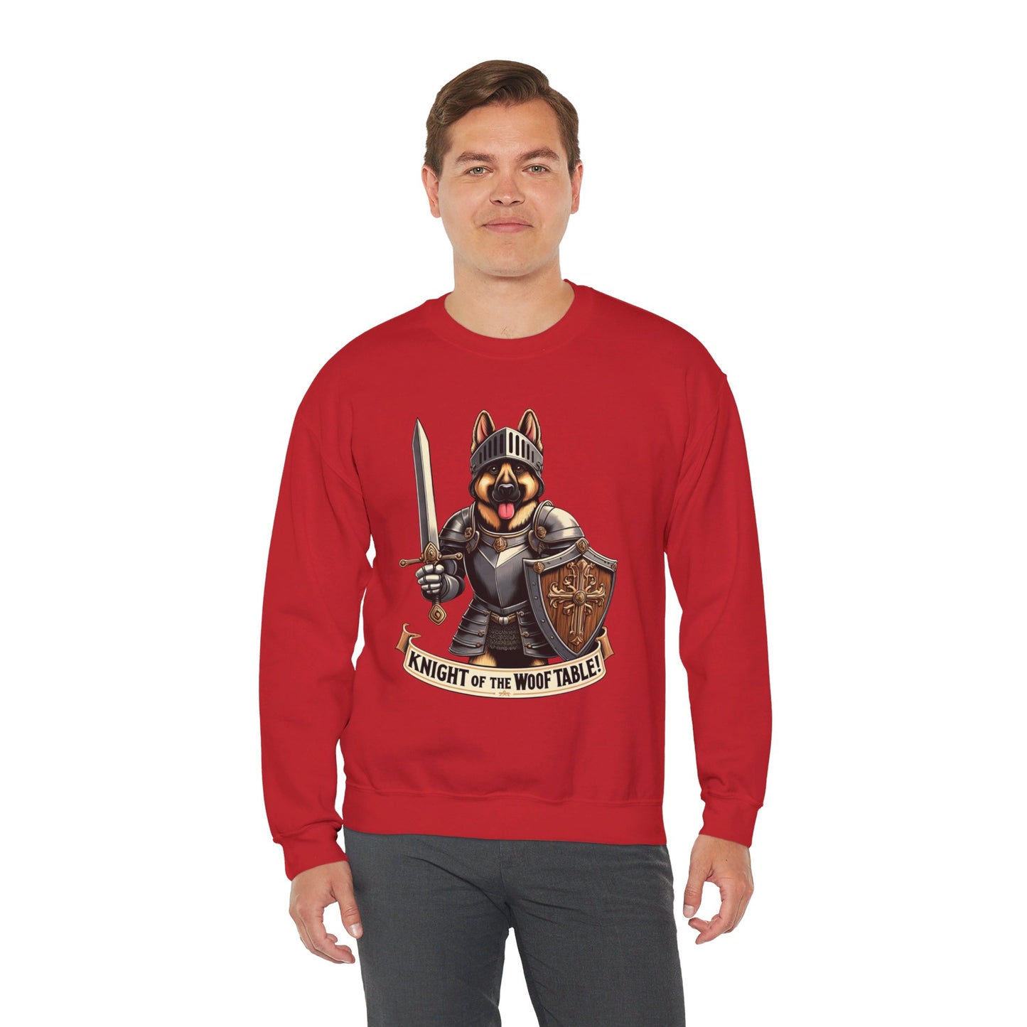 Knight of the Wolf Table Sweatshirt (10 colors) (German Shepherd)