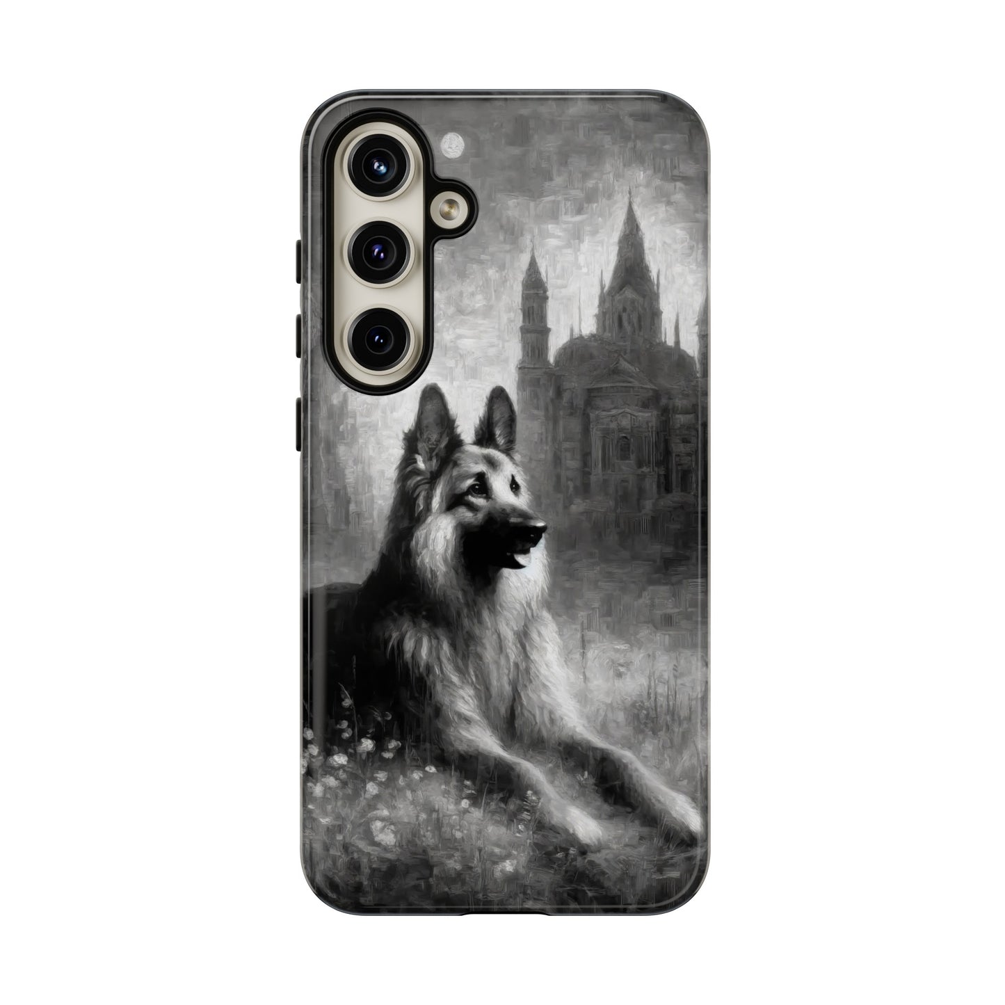 Neo-impressionism German Shepherd Phone Case