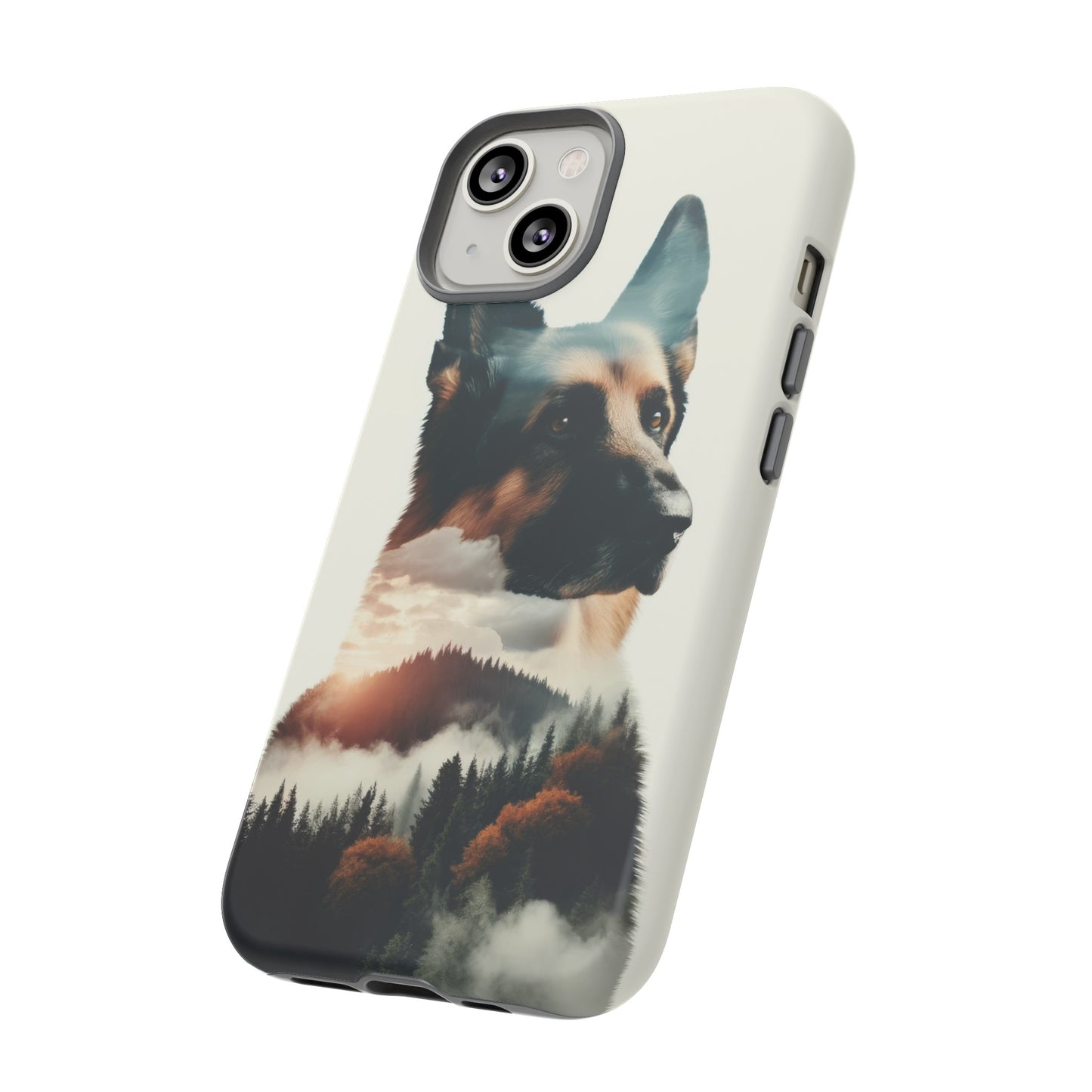 Romanticism and double exposure German Shepherd Phone Case