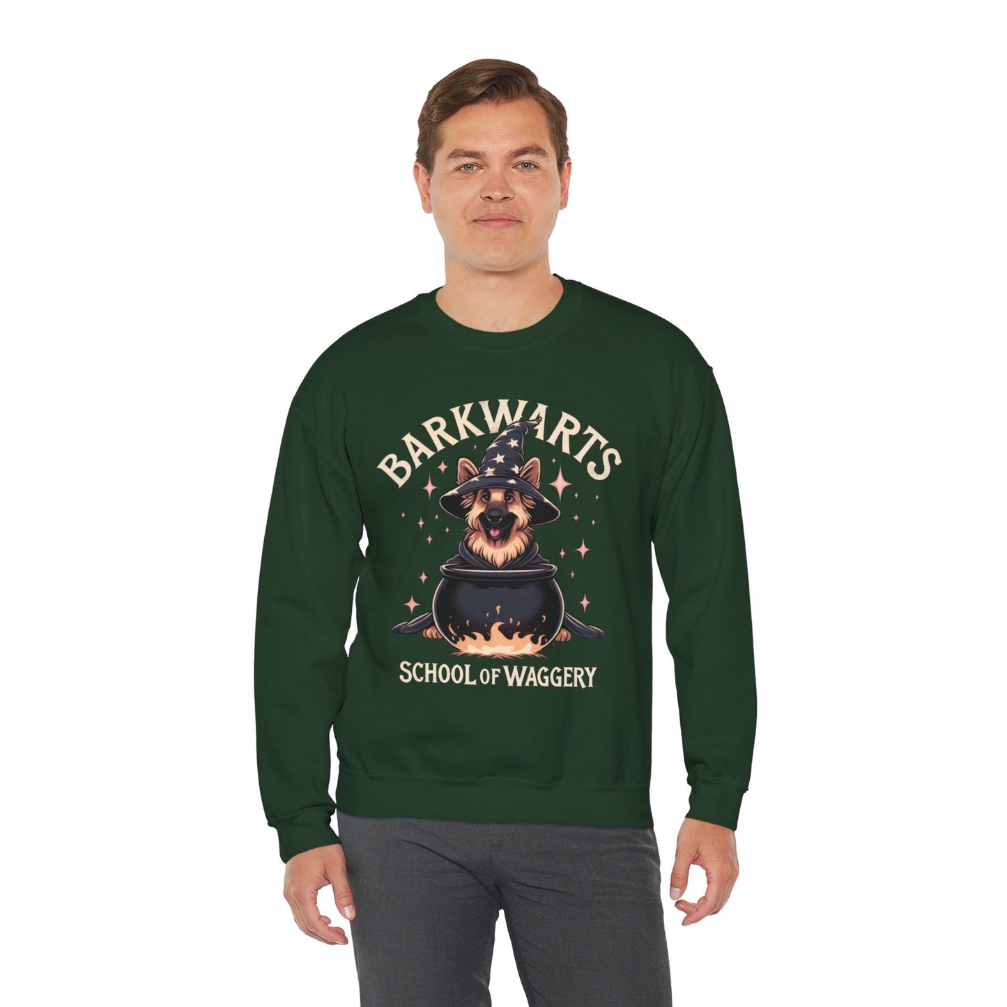 BarkWarts School of Waggery Sweatshirt (10 colors) (German Shepherd)