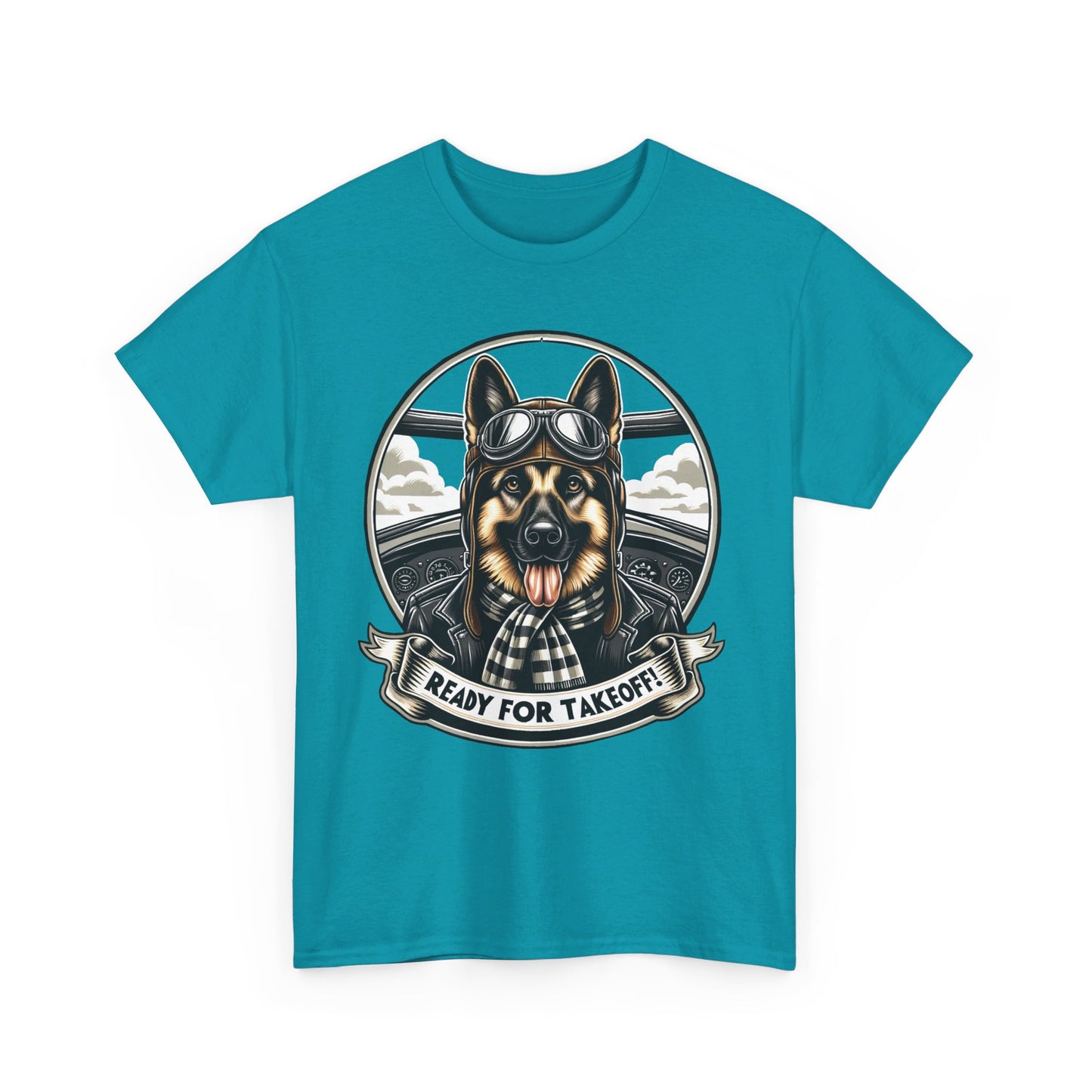 Ready for Takeoff! T-Shirt (13 colors) (German Shepherd)