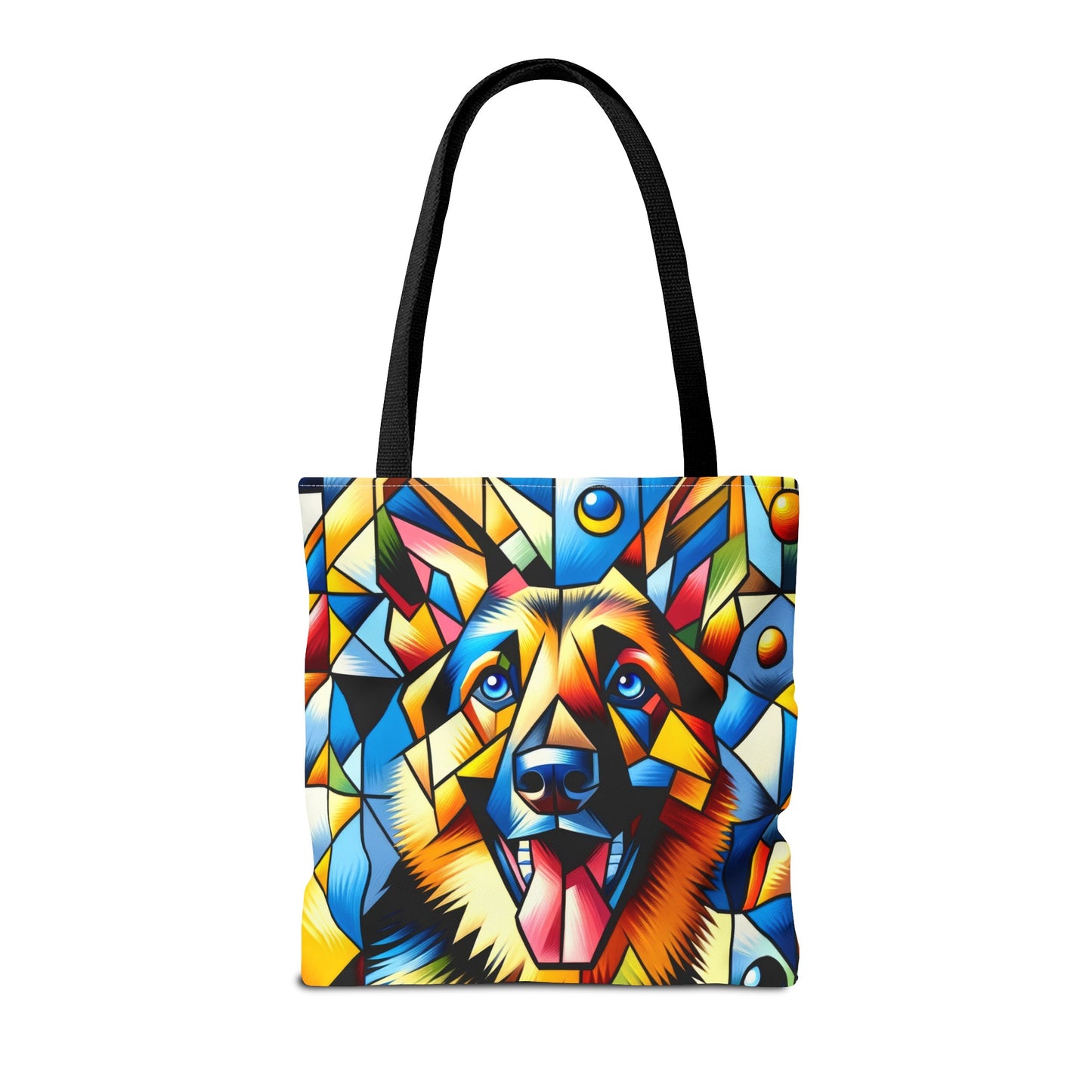 German Shepherd in Cubism Tote Bag