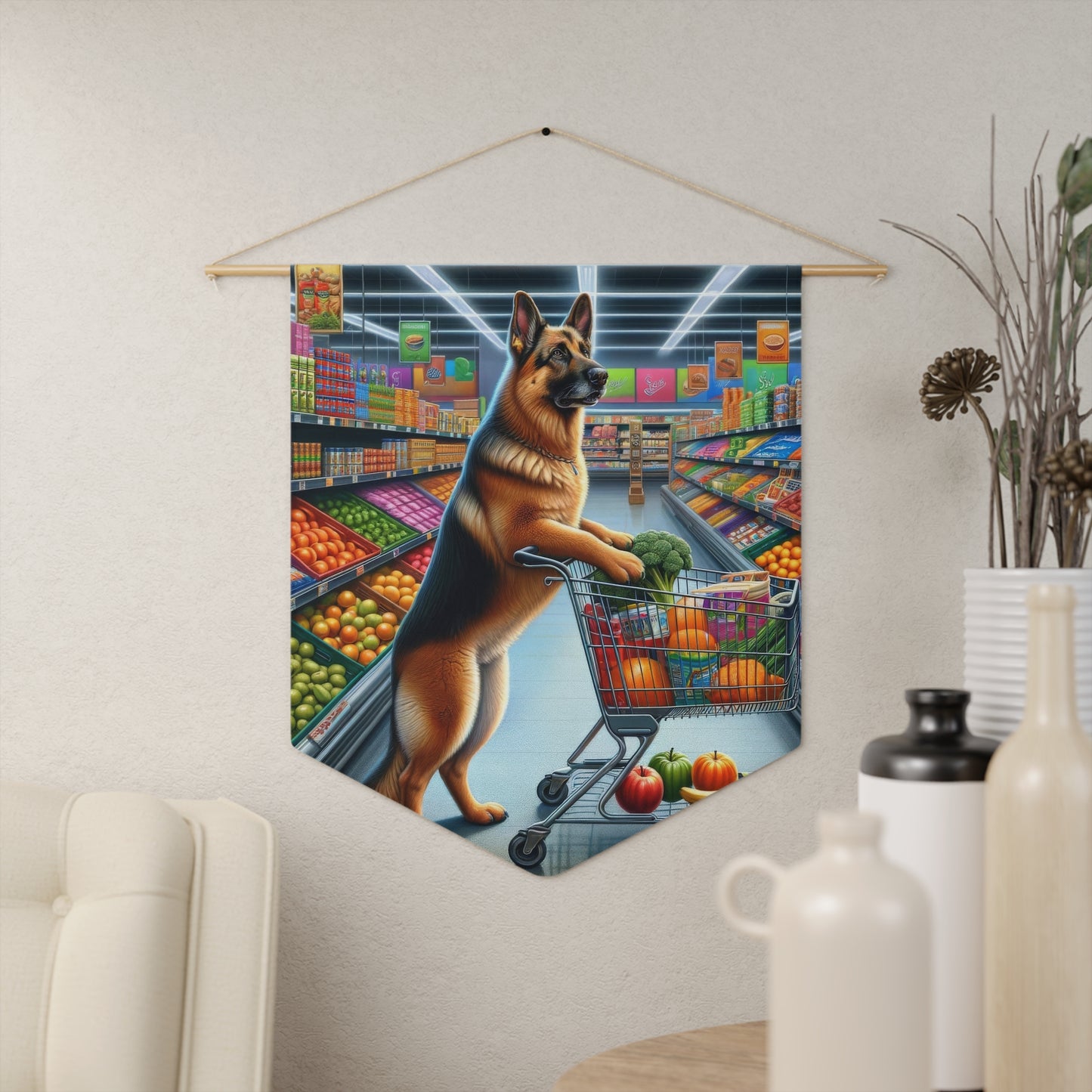 German Shepherd Shopping Pennant