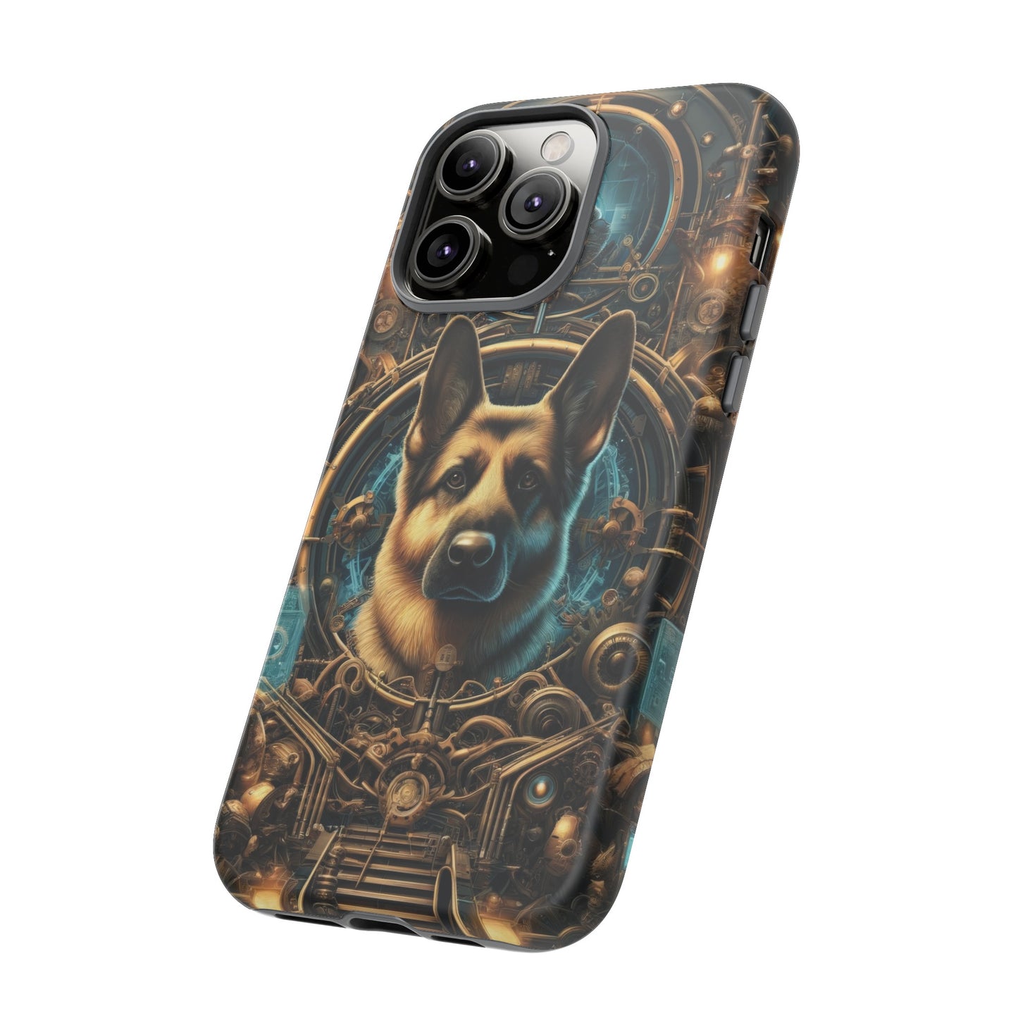 Steampunk Fantasy V2 German Shepherd Phone Case