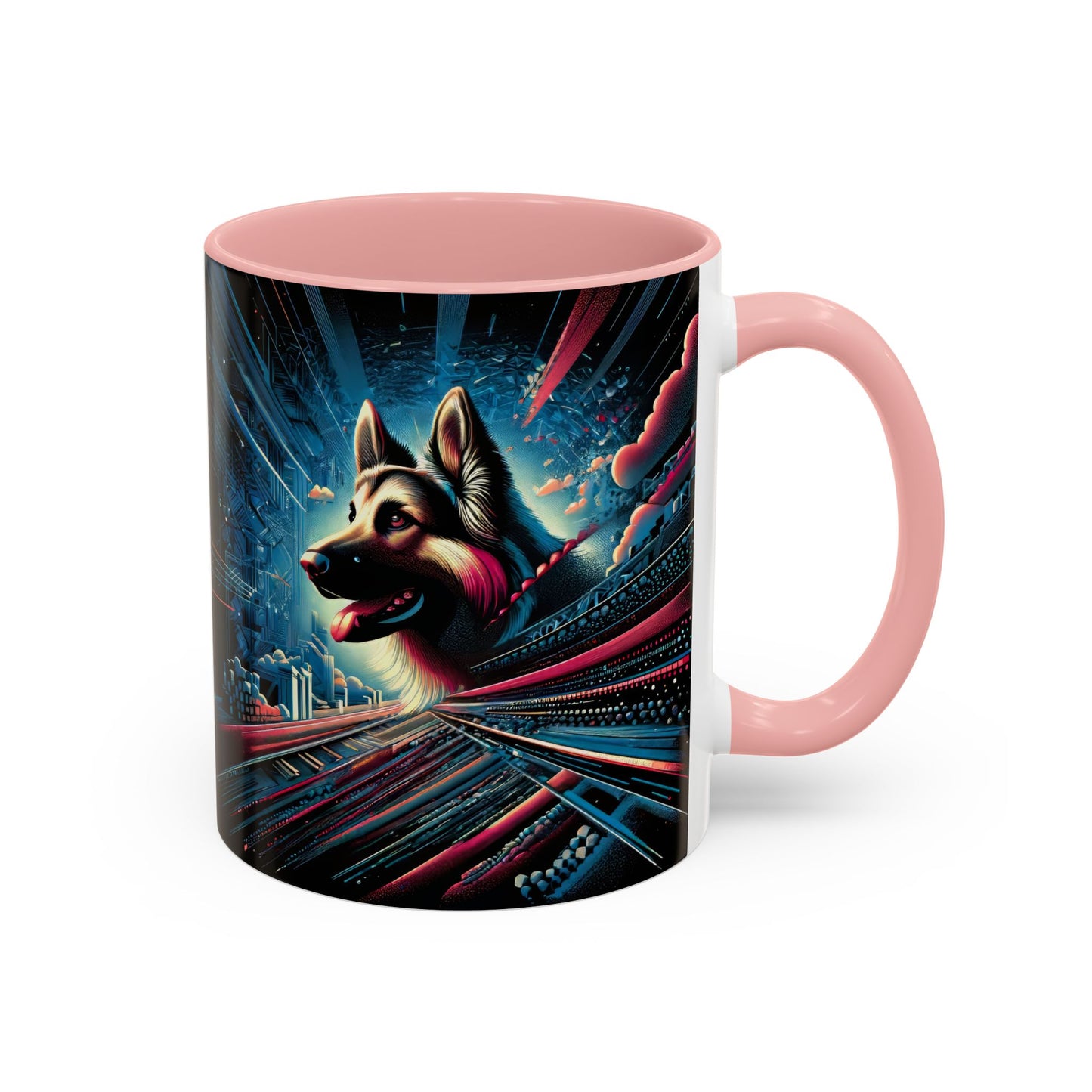 Futurism and gothic German Shepherd Coffee Mug