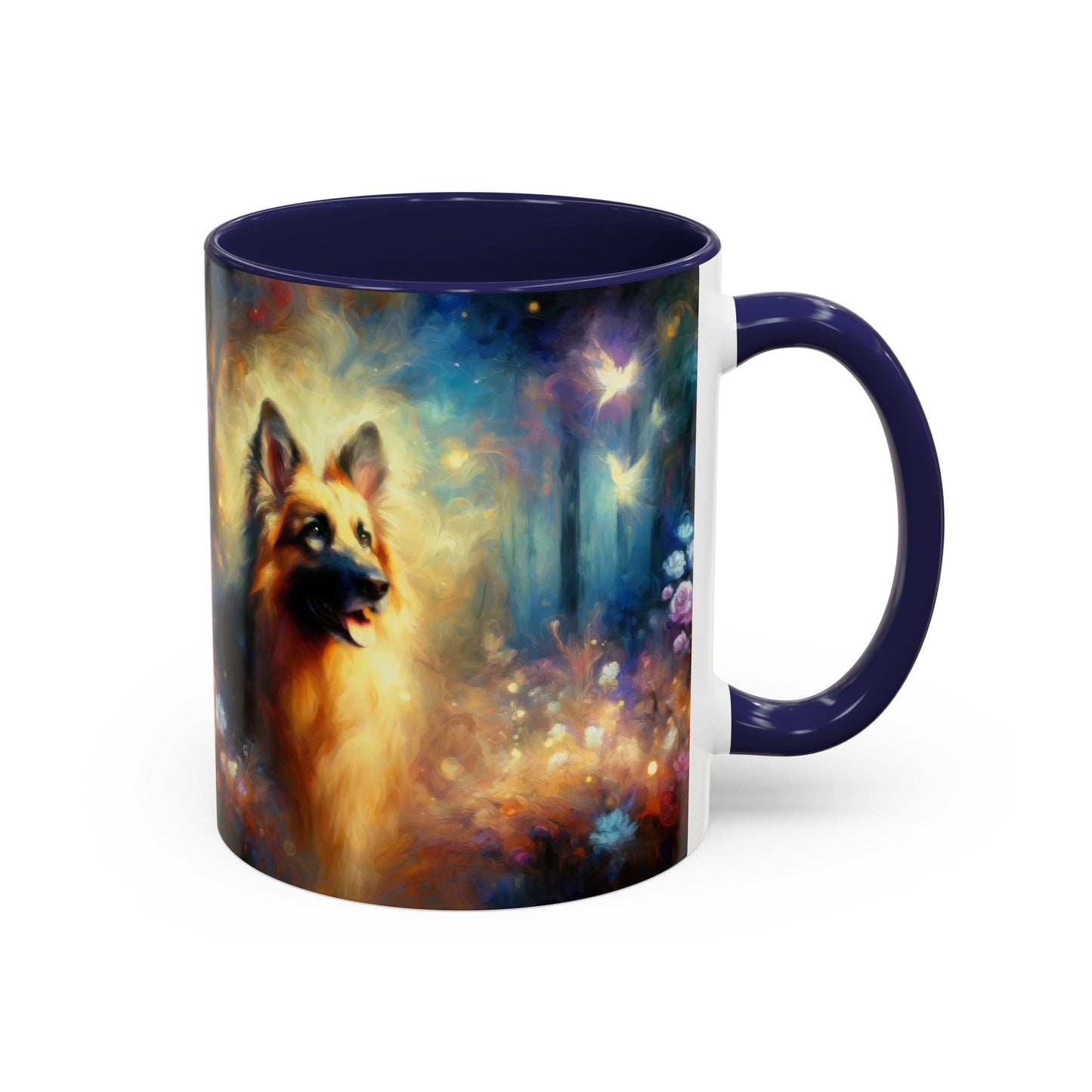 Fairy tale and impressionism German Shepherd Coffee Mug