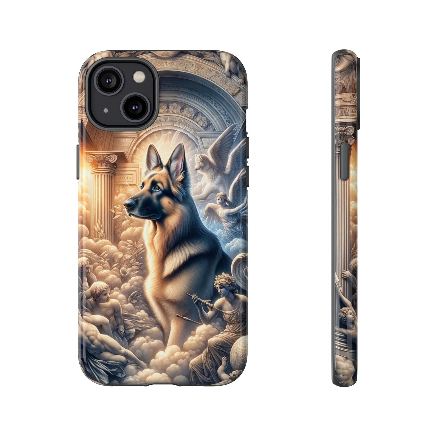 Neo-classicism and dreamy fantasy German Shepherd Phone Case