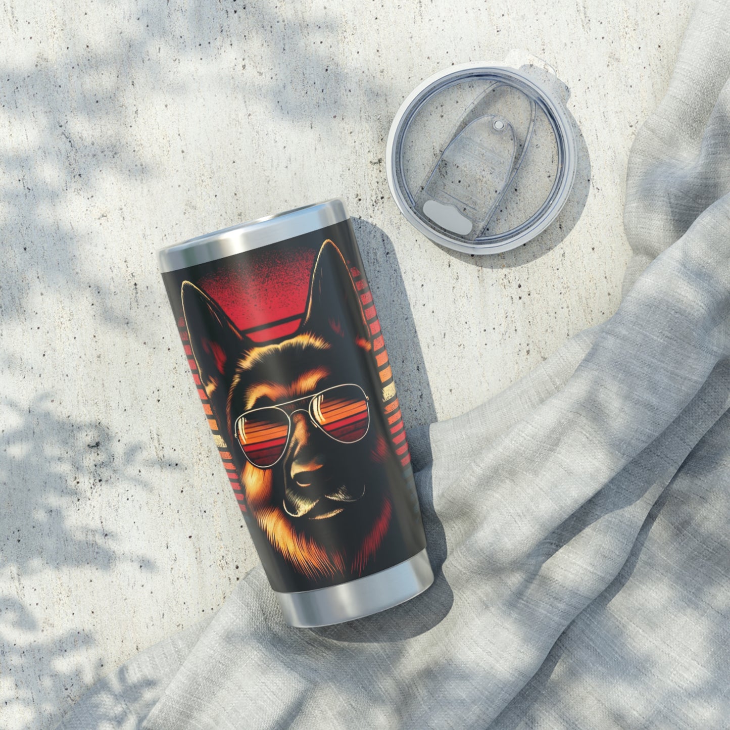 German Shepherd Old Lights 20oz Tumbler