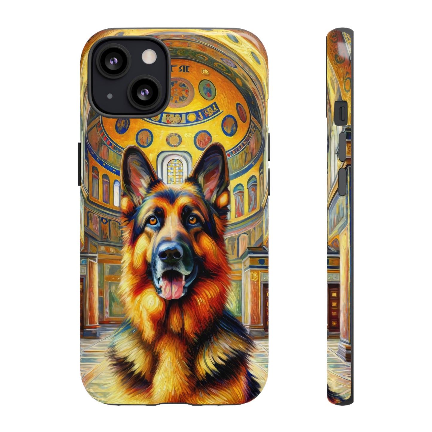 Neo-impressionist German Shepherd Phone Case