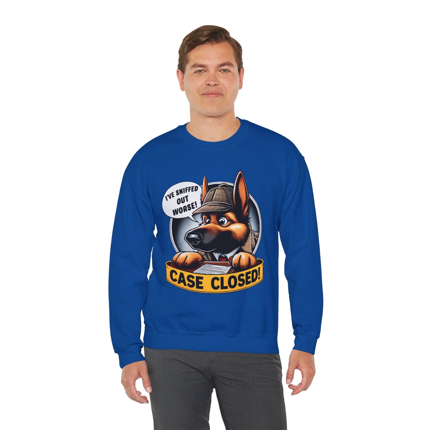 Case Closed Sweatshirt (10 colors) (German Shepherd)