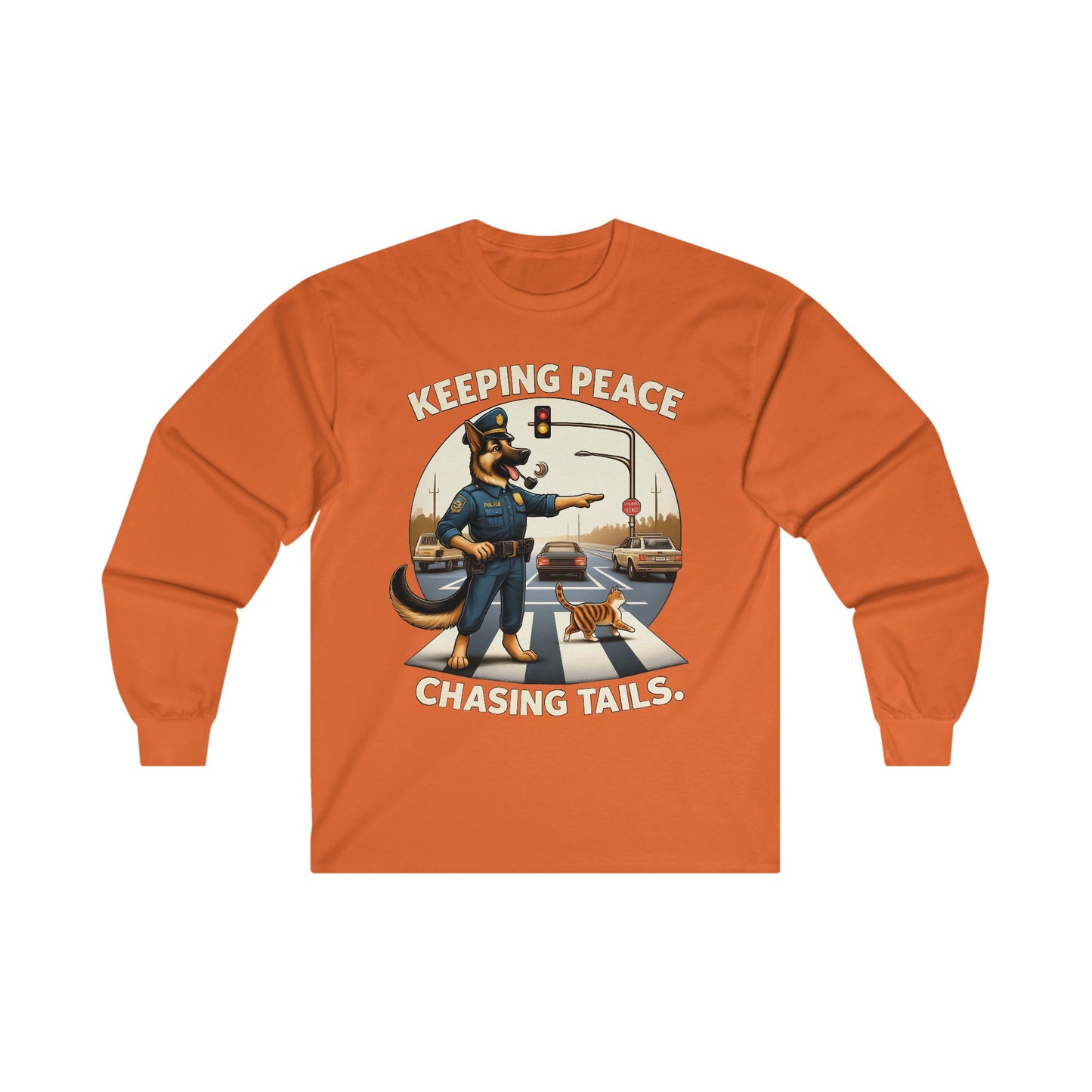 Keeping Peace Long Sleeve Shirt (20 colors) (German Shepherd)