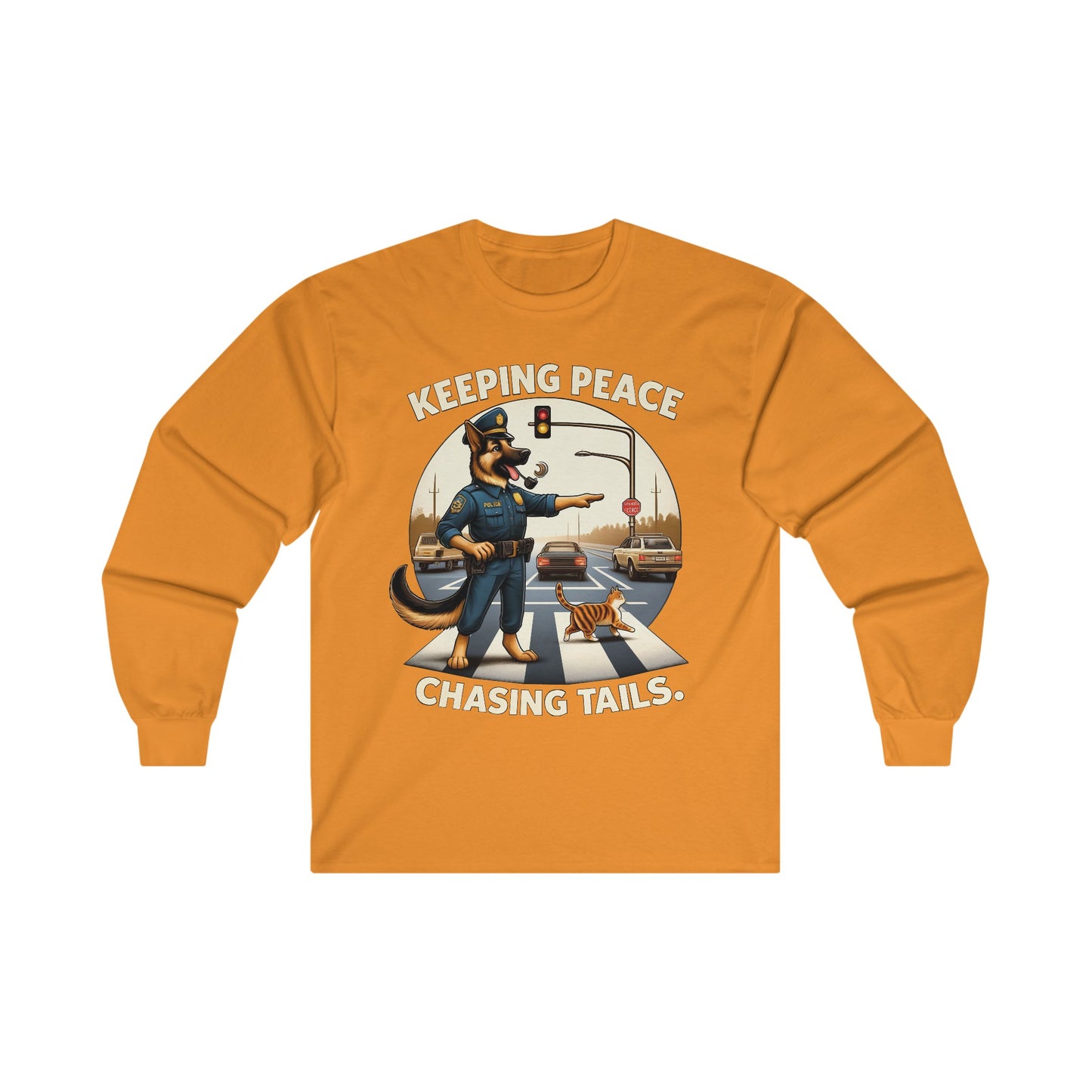 Keeping Peace Long Sleeve Shirt (20 colors) (German Shepherd)