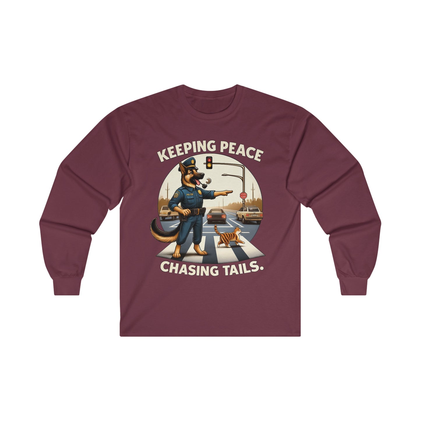 Keeping Peace Long Sleeve Shirt (20 colors) (German Shepherd)