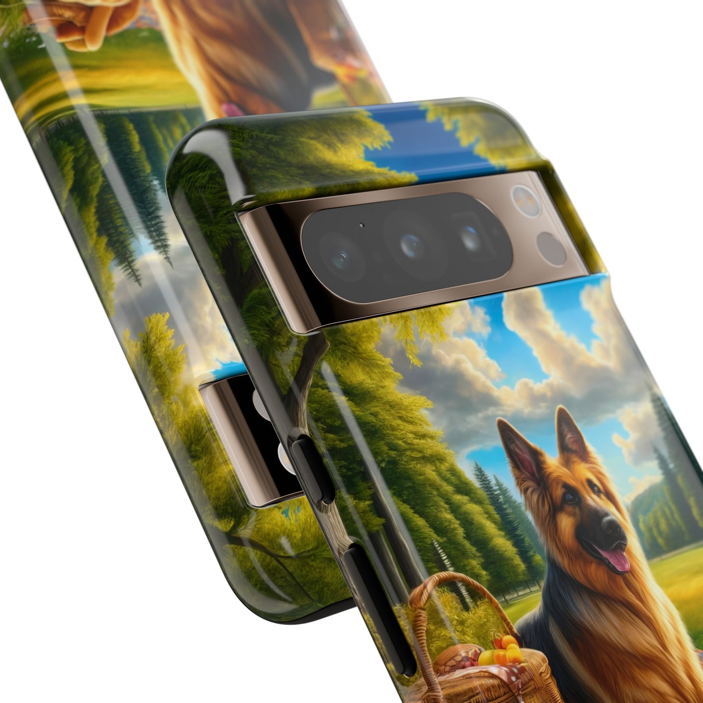 German Shepherd Giving a Speech Phone Case