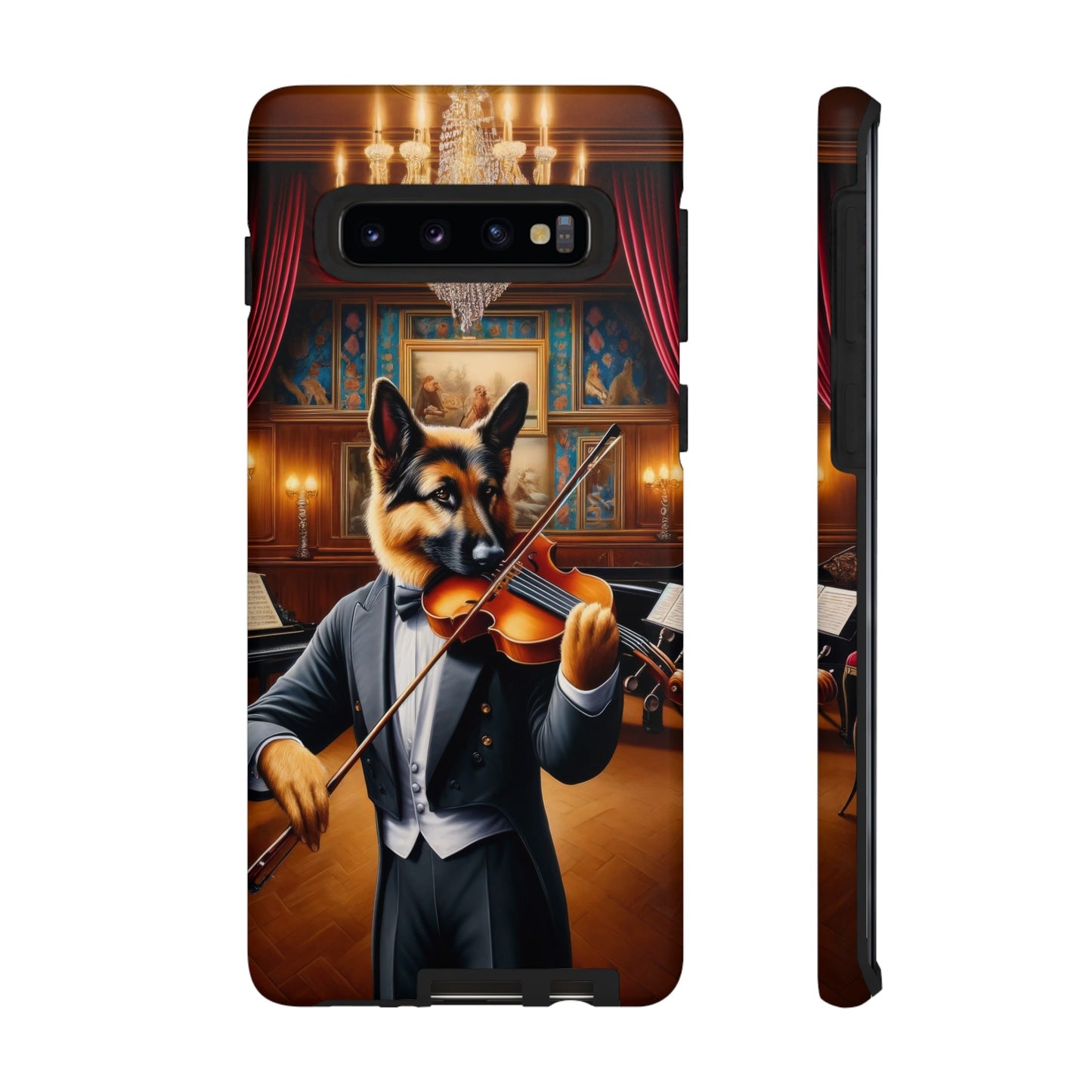 German Shepherd Playing the Violin Phone Case