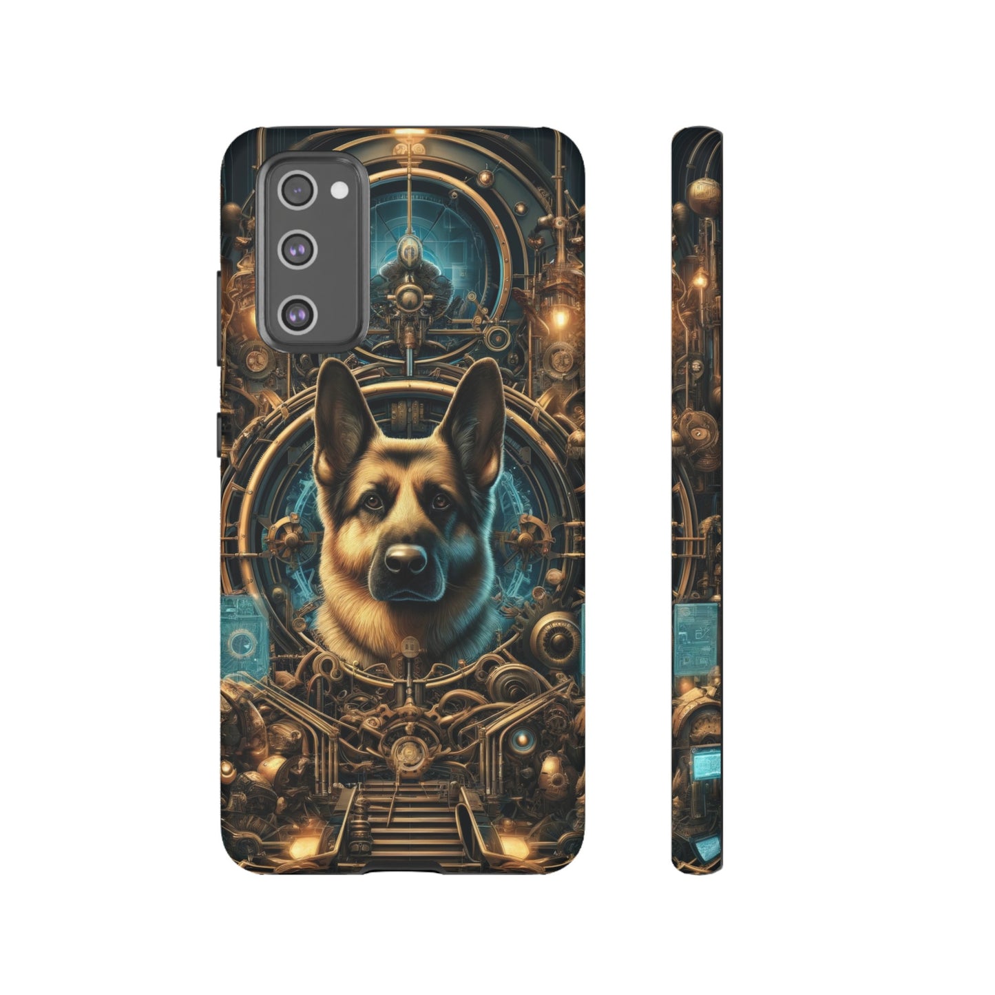 Steampunk Fantasy V2 German Shepherd Phone Case