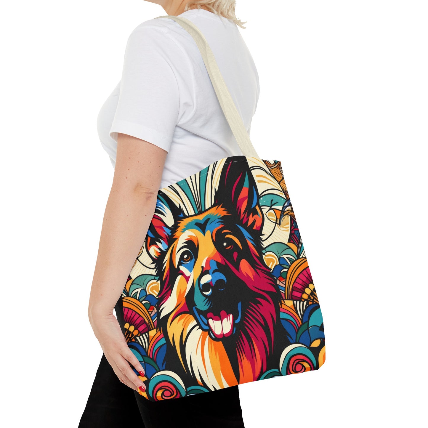 Art German Shepherd Tote Bag