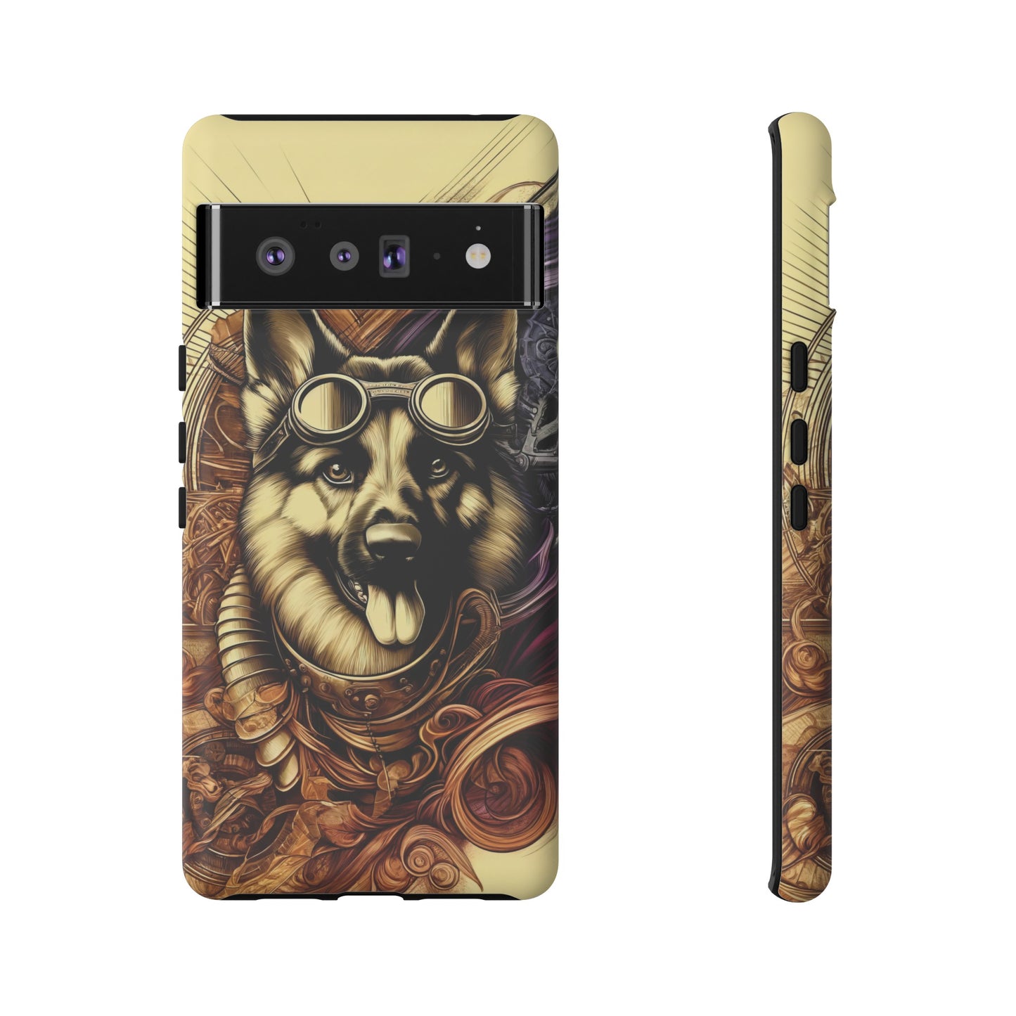 Steampunk German Shepherd Phone Case