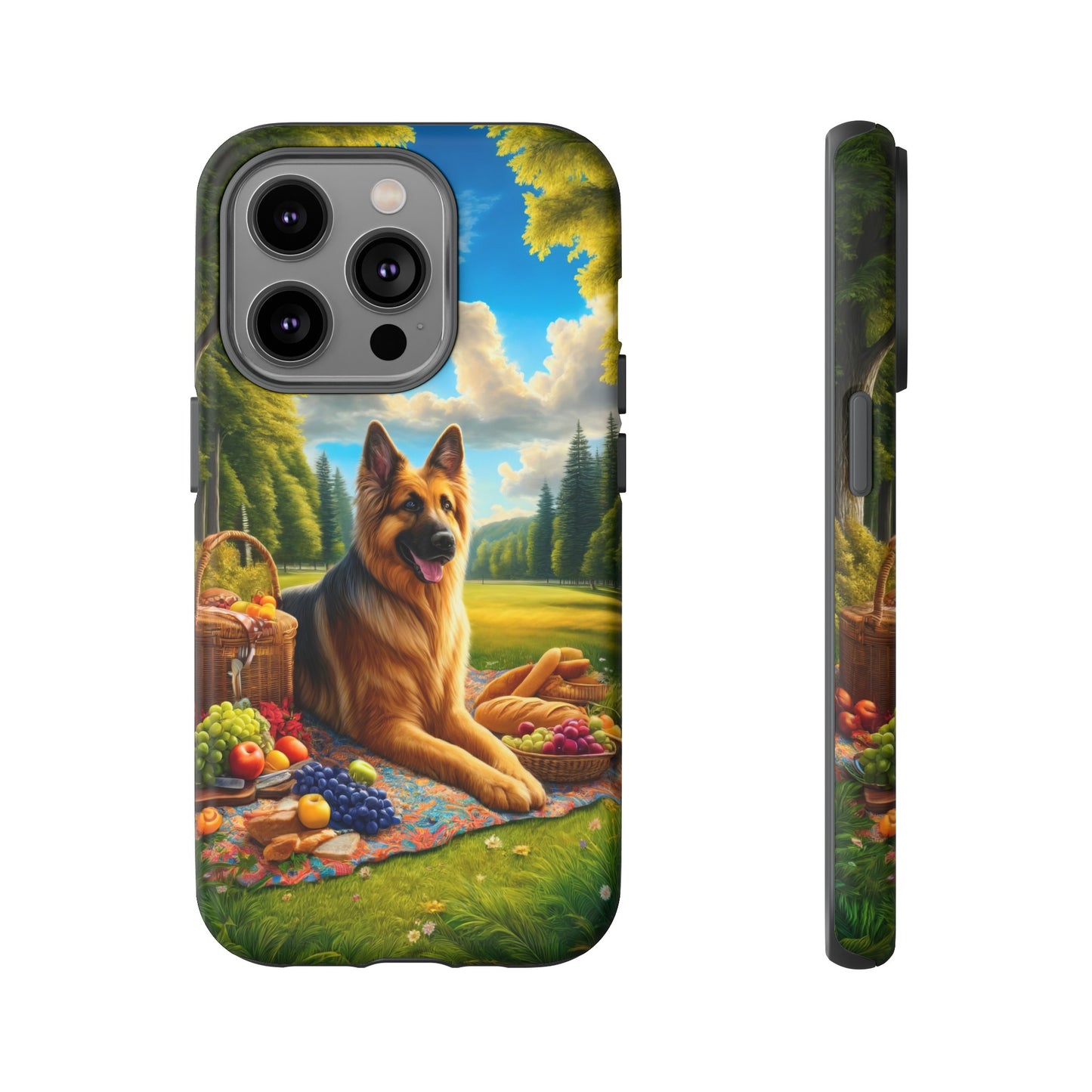 German Shepherd Giving a Speech Phone Case