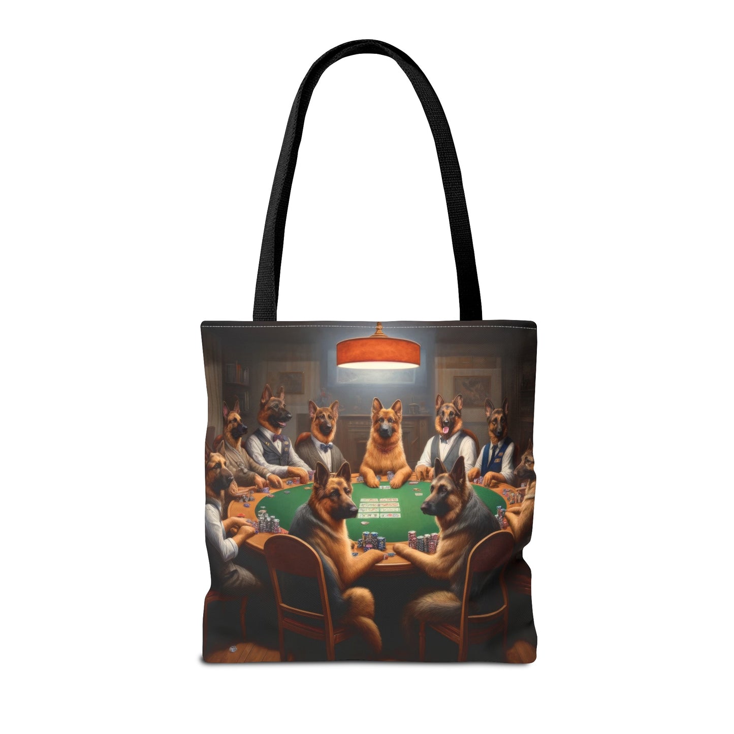 German Shepherds Playing Poker Tote Bag