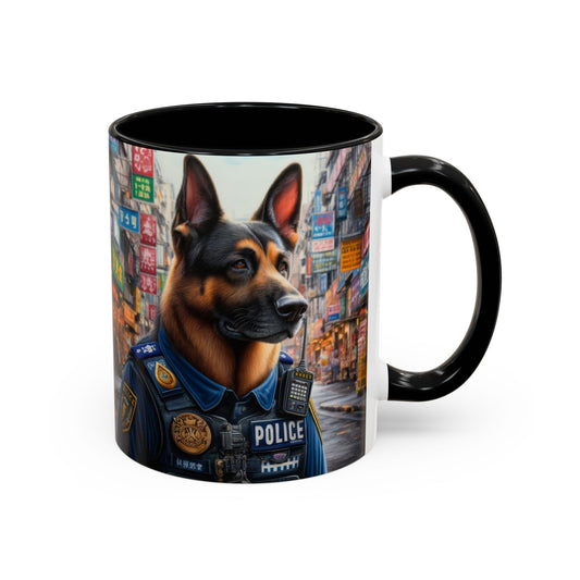 German Shepherd Police Officer Coffee Mug