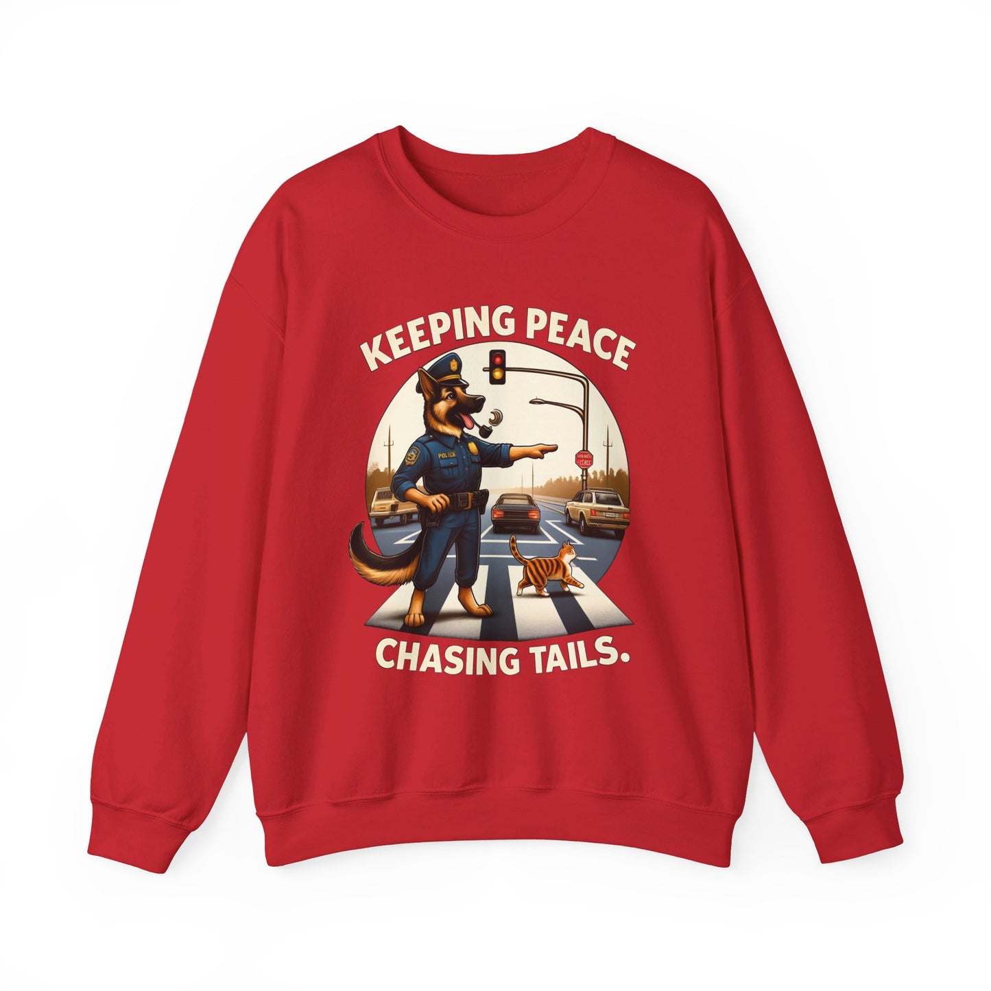 Keeping Peace Sweatshirt (10 colors) (German Shepherd)