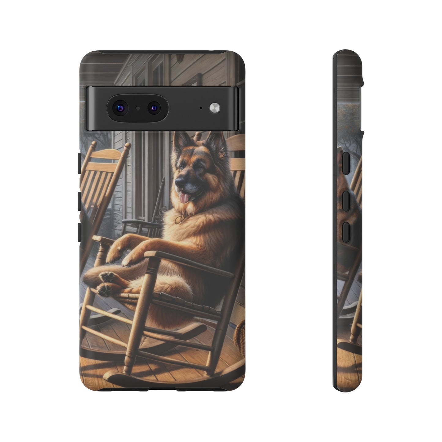 German Shepherd on the Porch Tough Phone Case