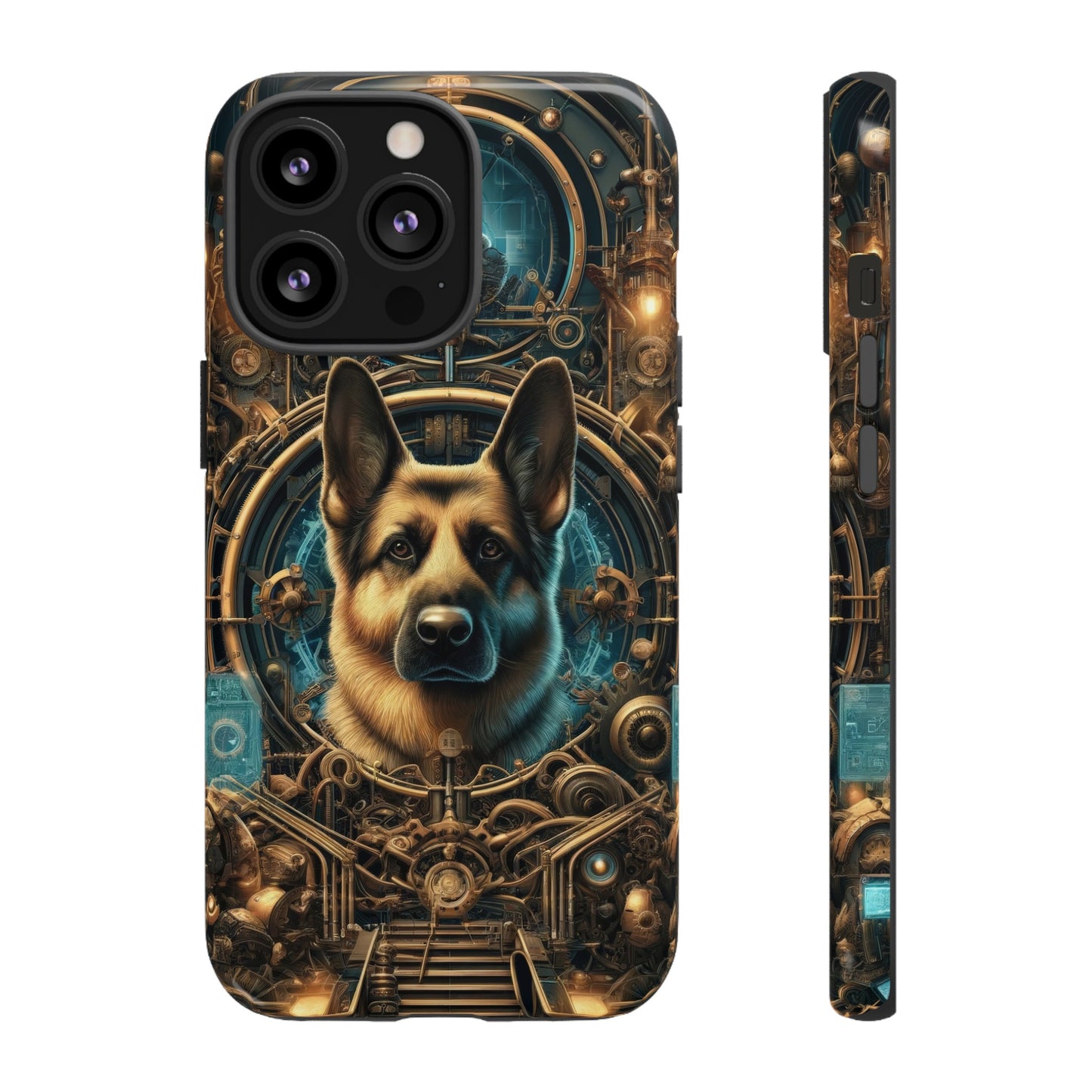 Steampunk Fantasy V2 German Shepherd Phone Case