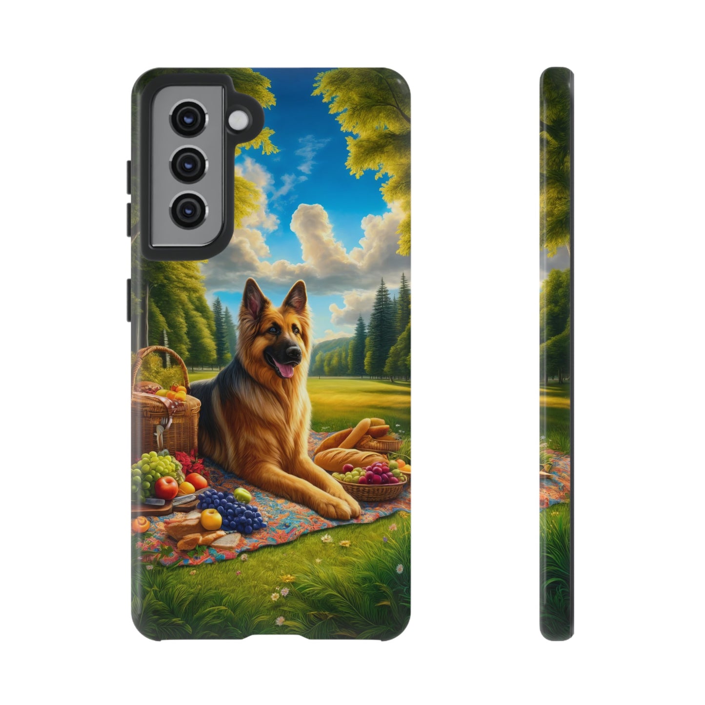 German Shepherd Giving a Speech Phone Case