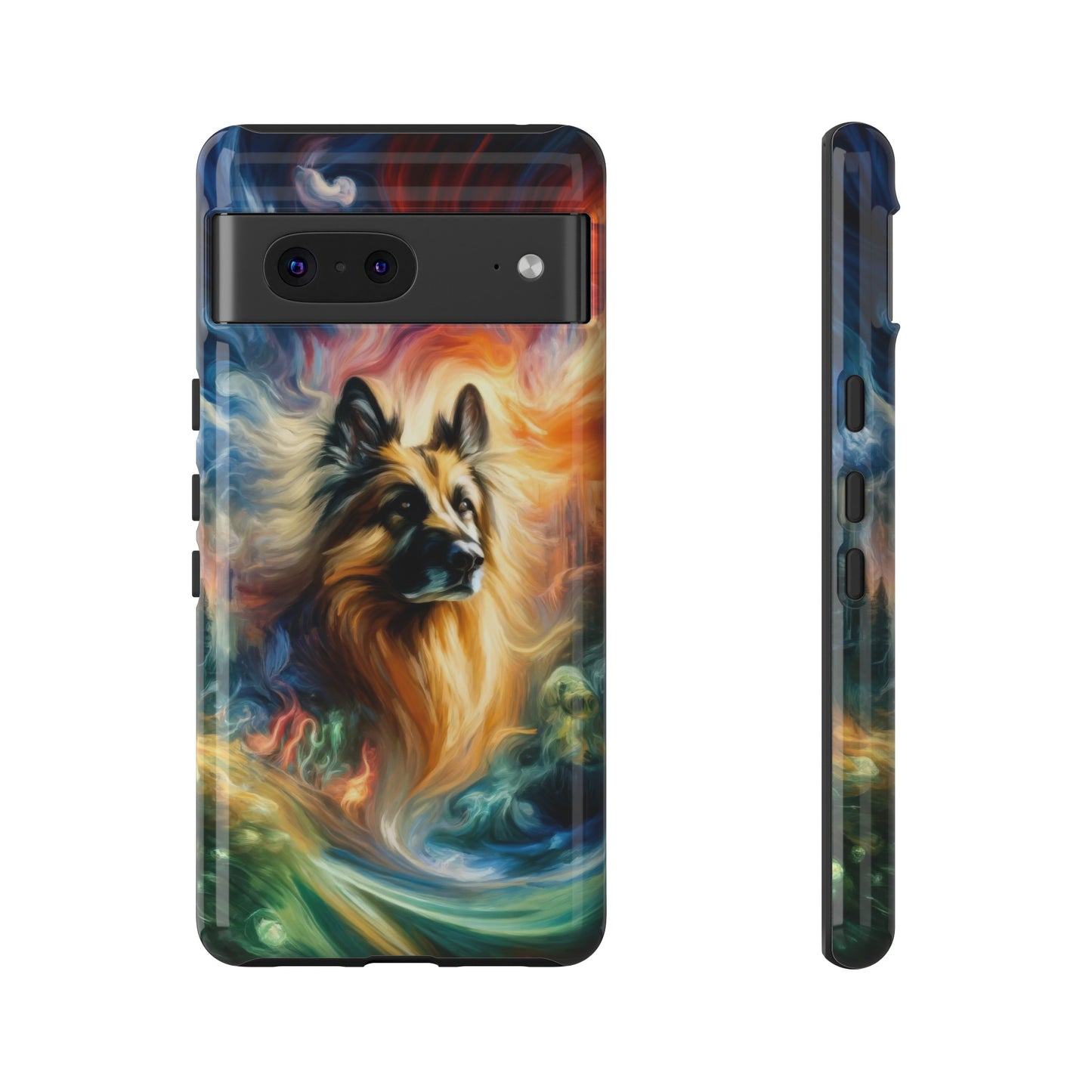 Expressionism and fantasy German Shepherd Phone Case