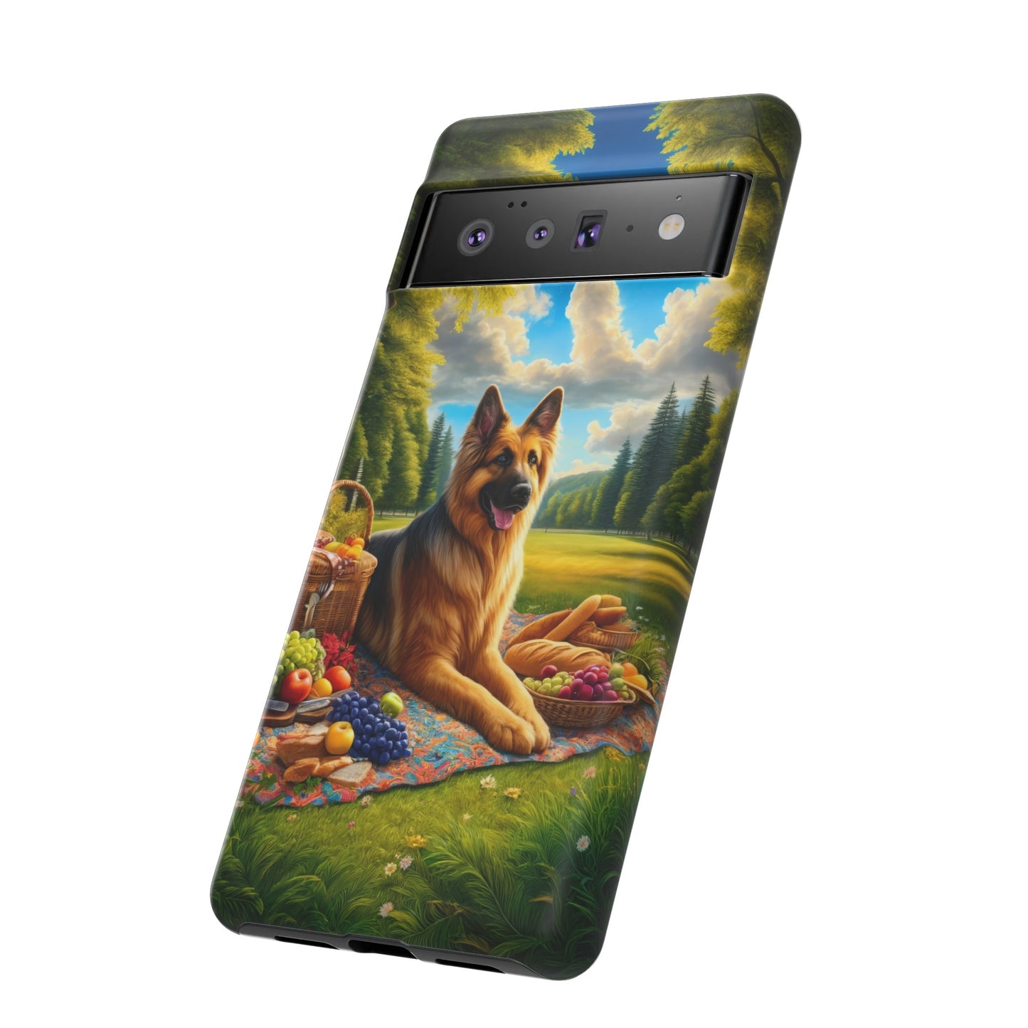 German Shepherd Giving a Speech Phone Case