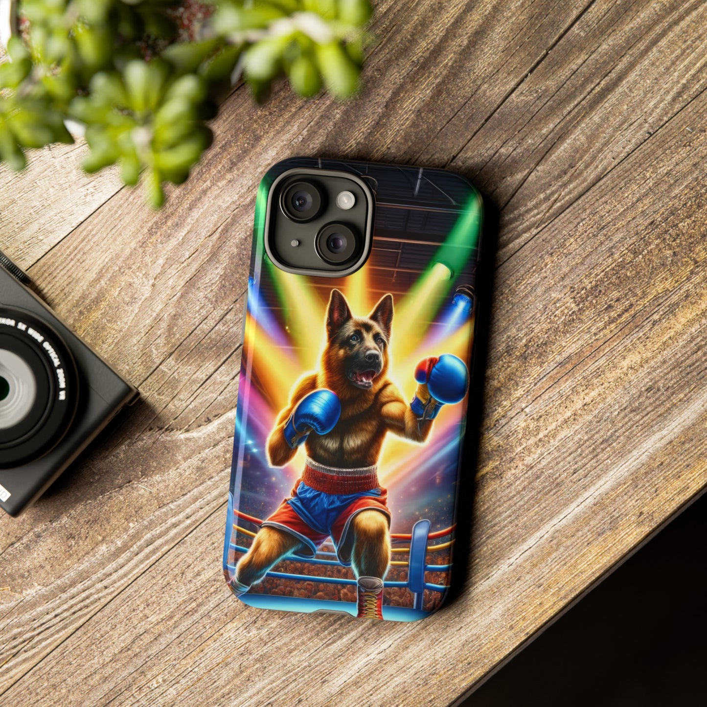 German Shepherd Boxing Phone Case