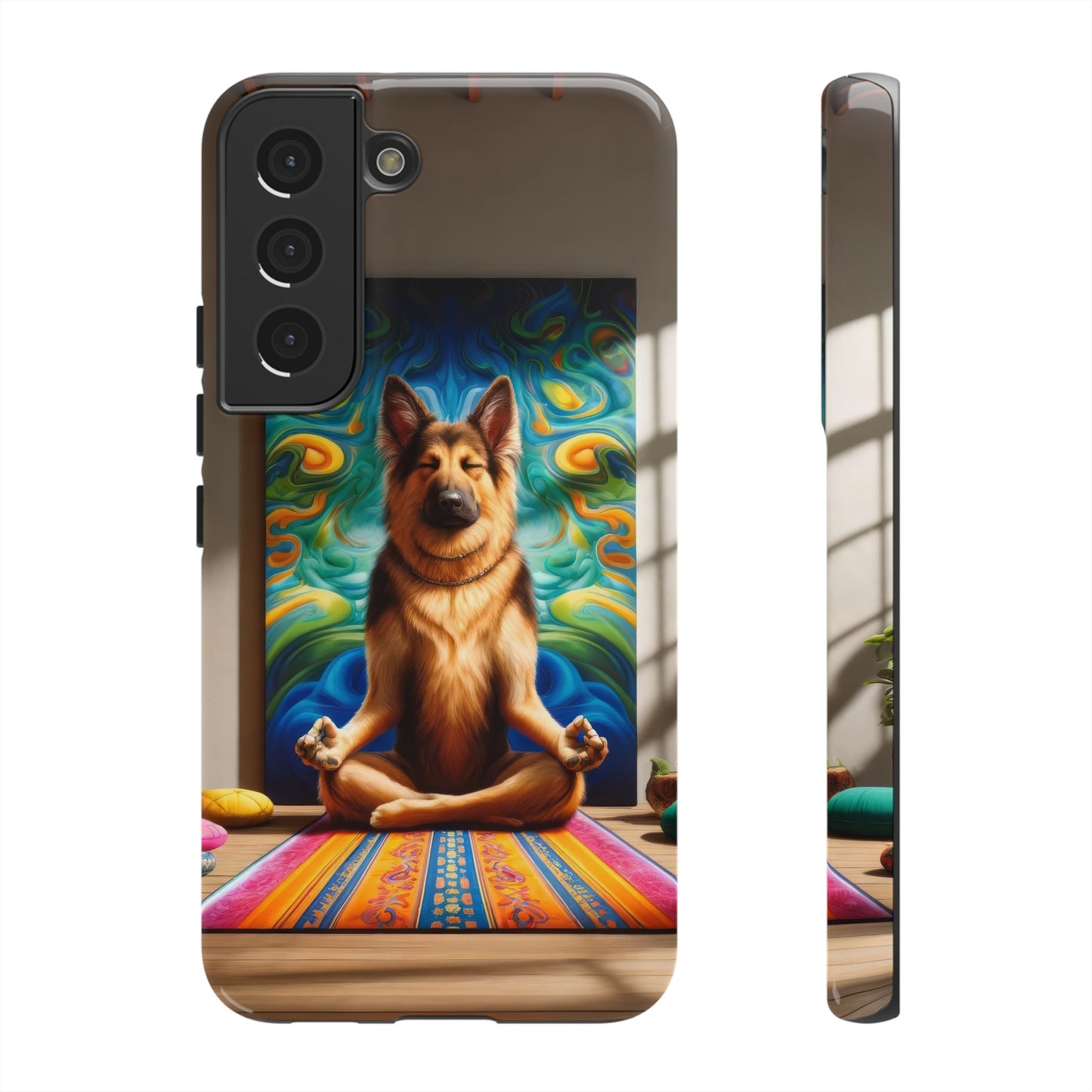 German Shepherd Meditating Phone Case