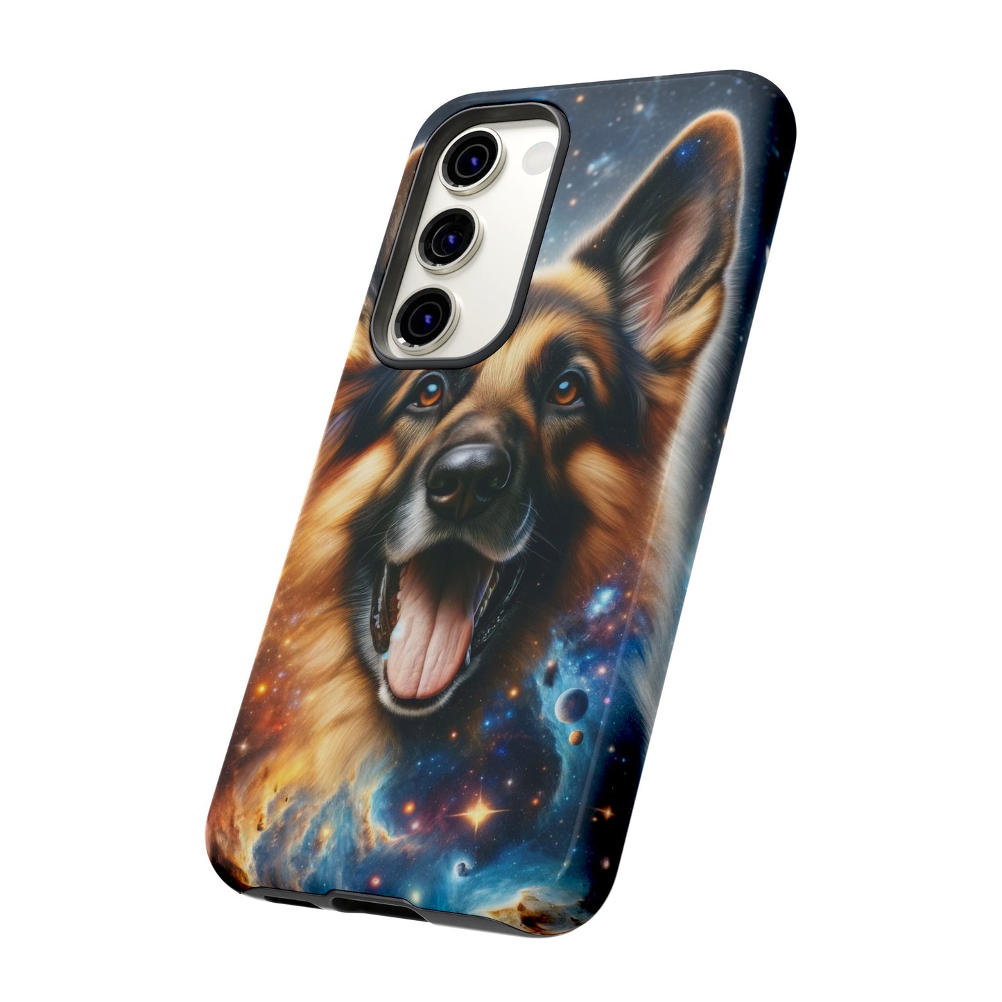 German Shepherd in Space Tough Phone Case